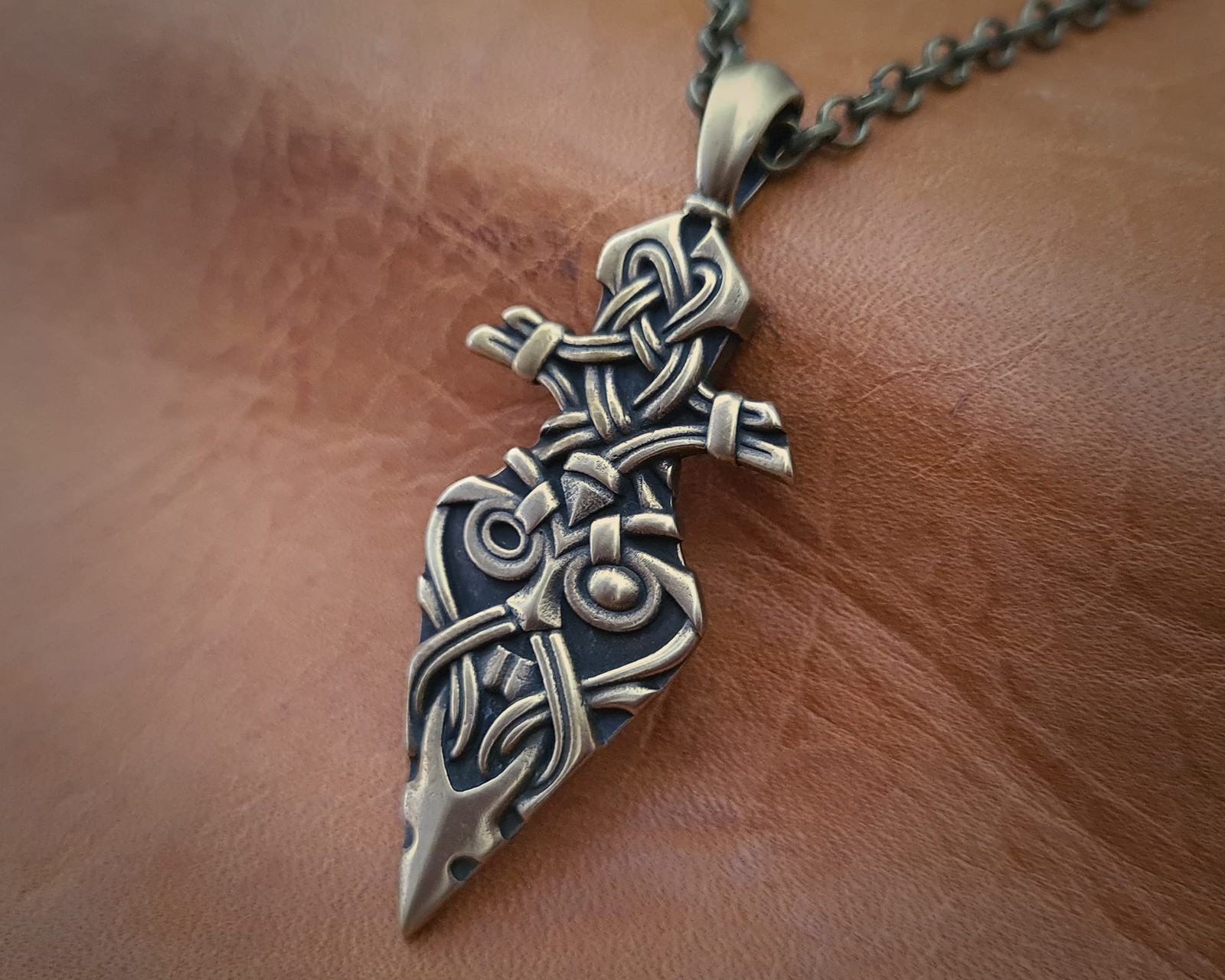 – Viking Odin Gungnir Spear Pendant Necklace Charm Talisman Jewelry – Viking …