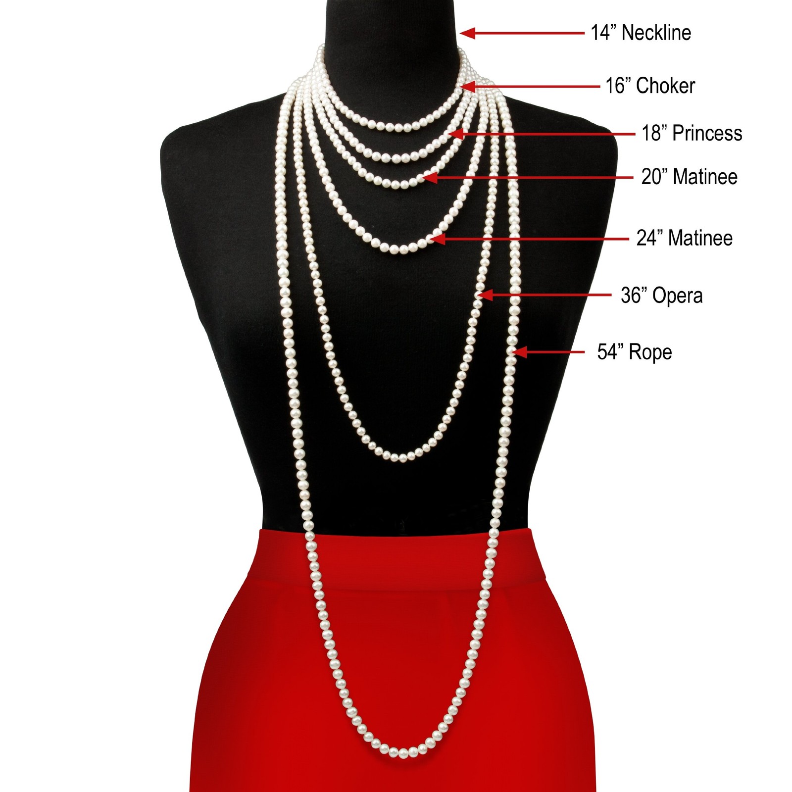 Natural Round Cultured Freshwater Real Pearl Necklace in Sterling Silver, 6.0…