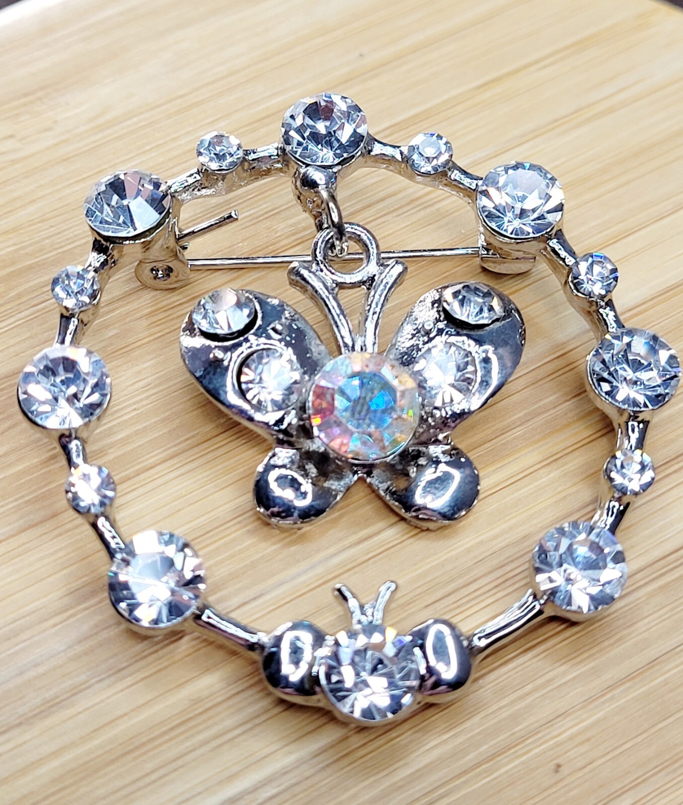 BUTTERFLY Vintage Brooch Bow Handmade, Gift bag Included BRAND NEW