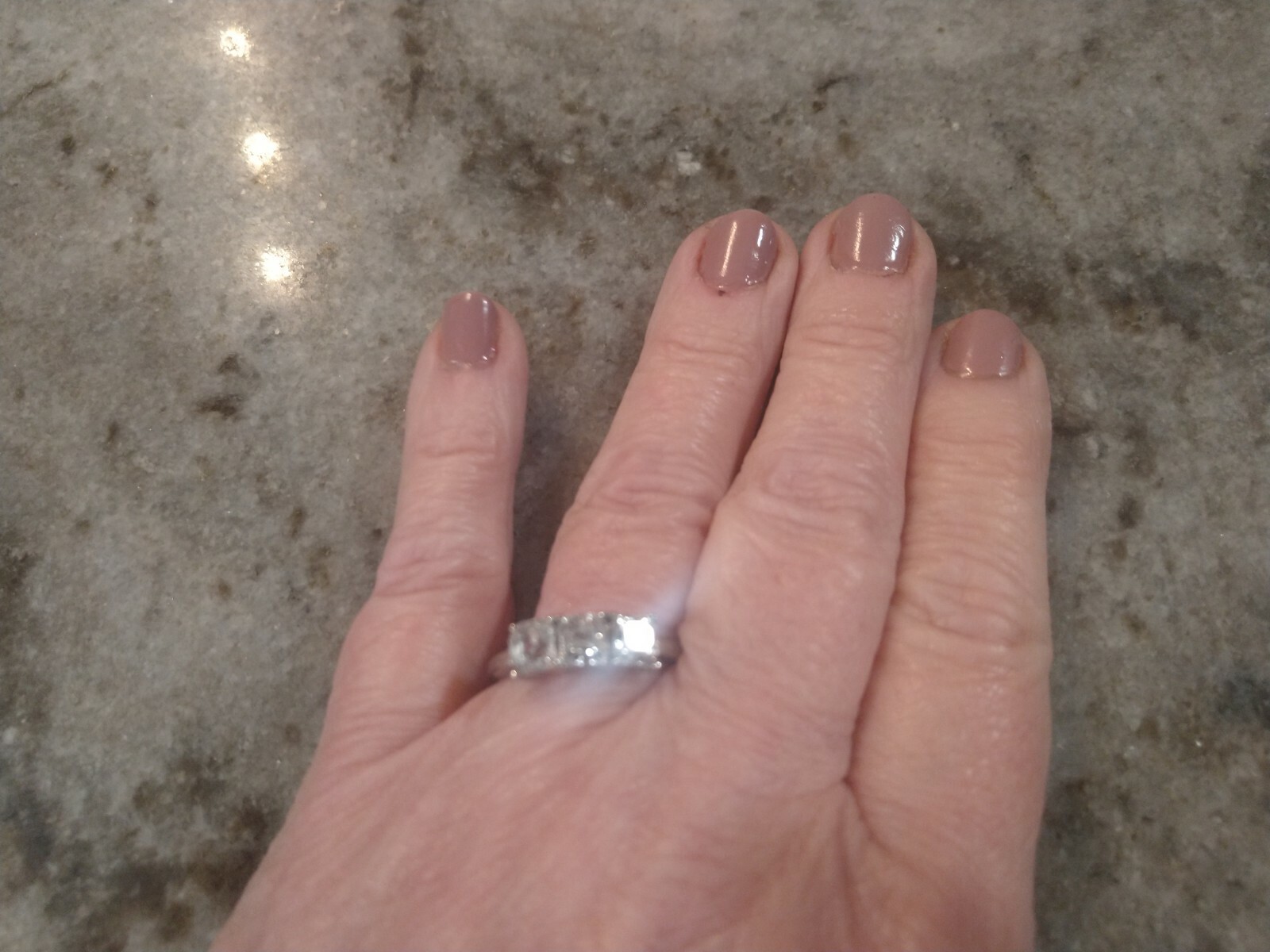 Lab Created White Sapphire 3 Stone Ring in Stainless Steel (Size 9.0) 2.60 ctw