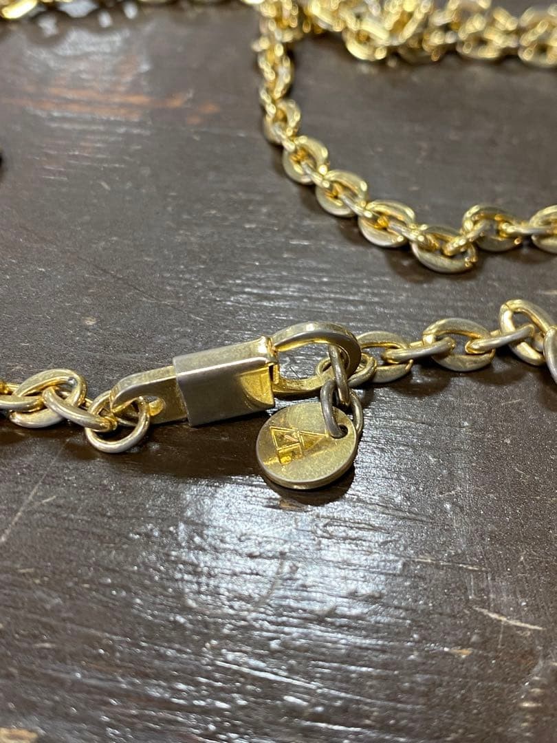 Ambush Beethoven Necklace Gold with Pouch 75〜80cm Used Japan