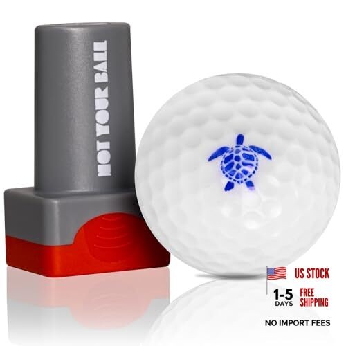 Golf Ball Stamp, Golf Ball Stamper, Reusable Self-Inking Golf Ball SEA TURTLE