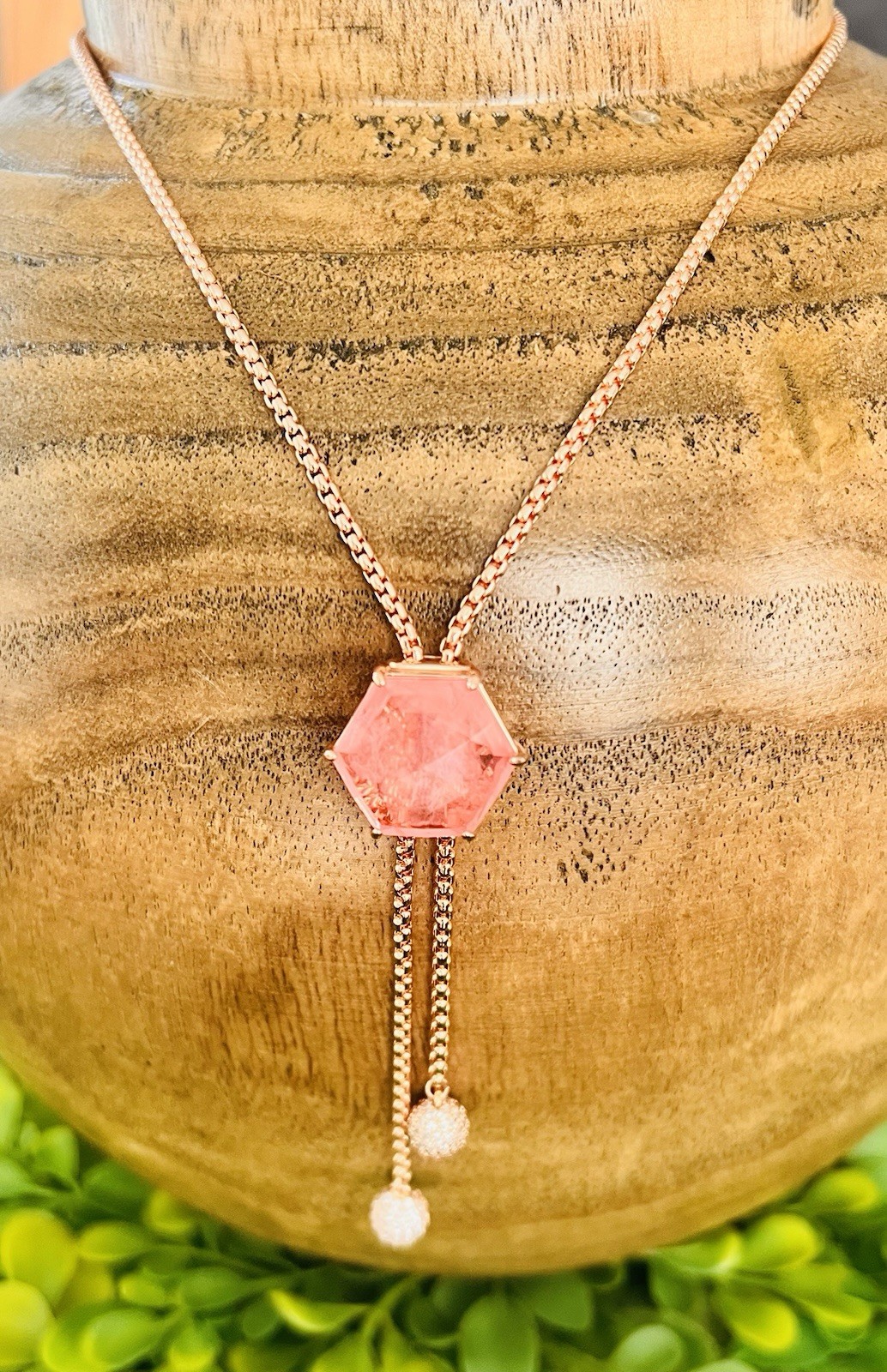 BP Bolo Mental Health Rise & Shine Color Changing To Dark Rubellite Necklace