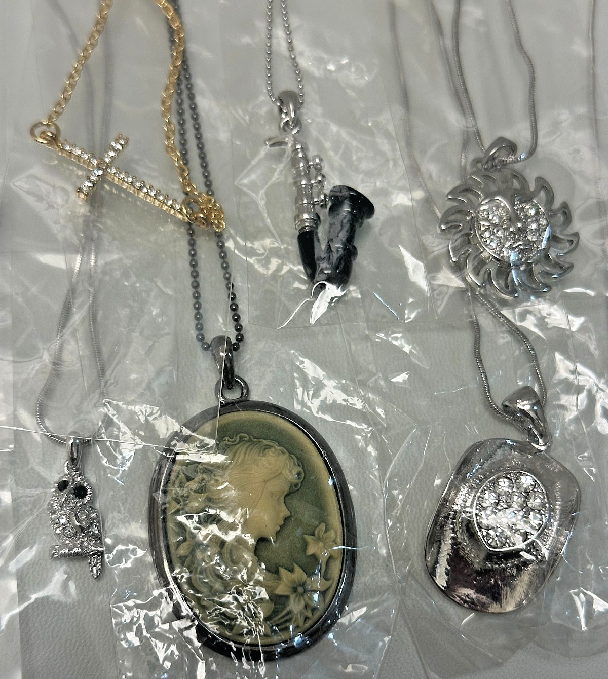 New 20pcs Lot Crystal Charm Pendant Necklaces Jewelry #50 Top Quality