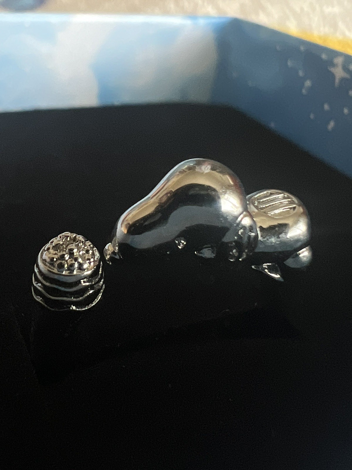 Peanuts Snoopy With Bowl Adjustable Silver Tone Ring One Size Fits All Pet Lover