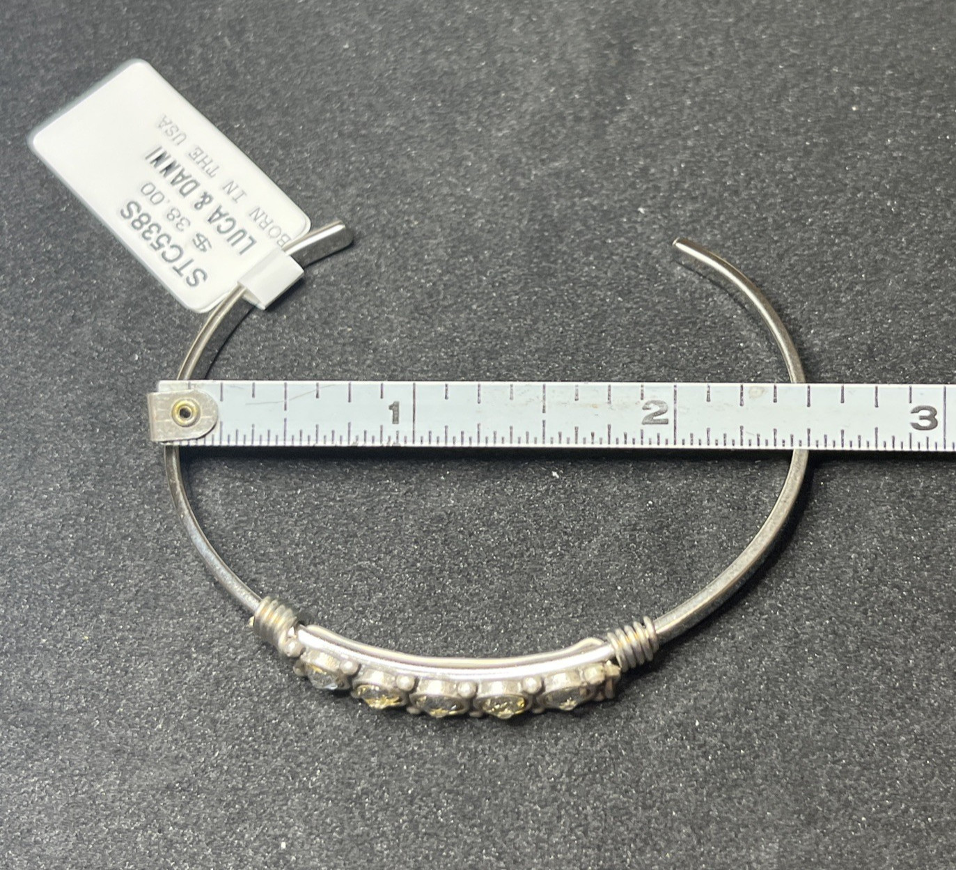 Luca + Danni April Birthstone Cuff Bracelet Regular Size NWT