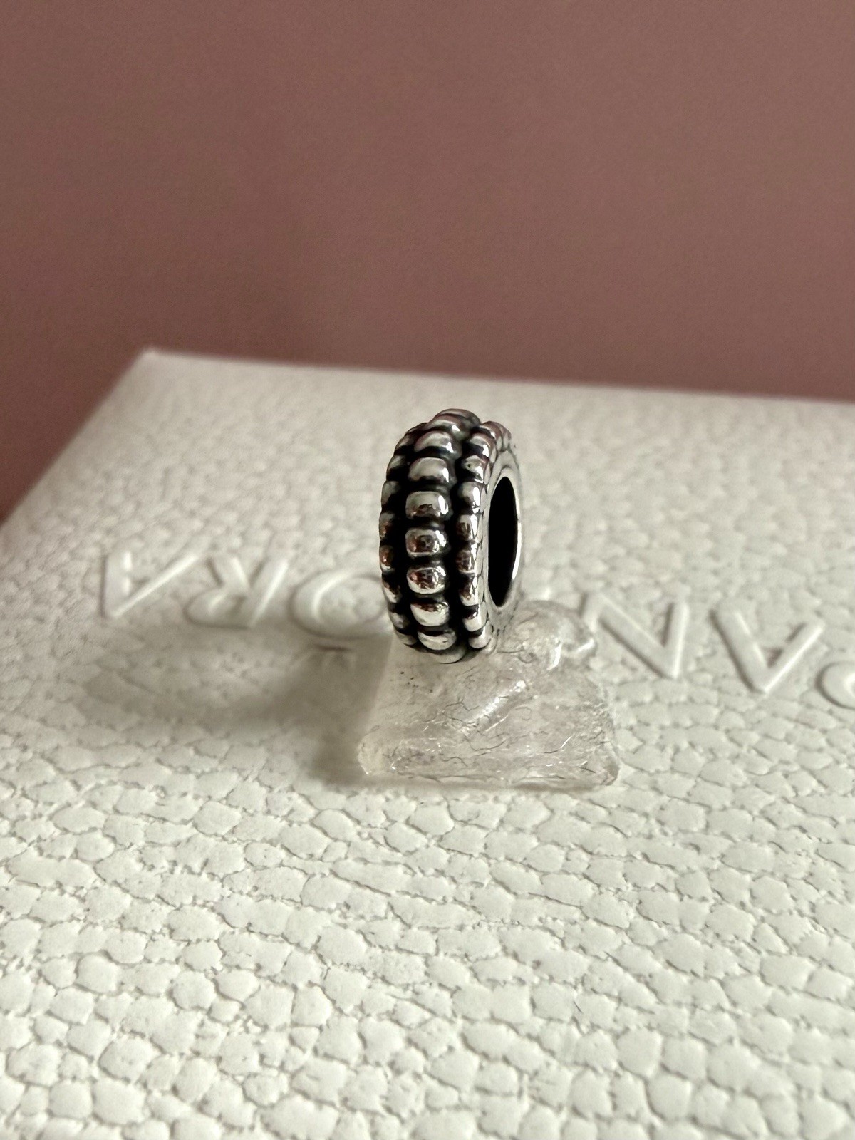 Pandora Sterling Silver Tires Spacer Charm #790244 Authentic Retired