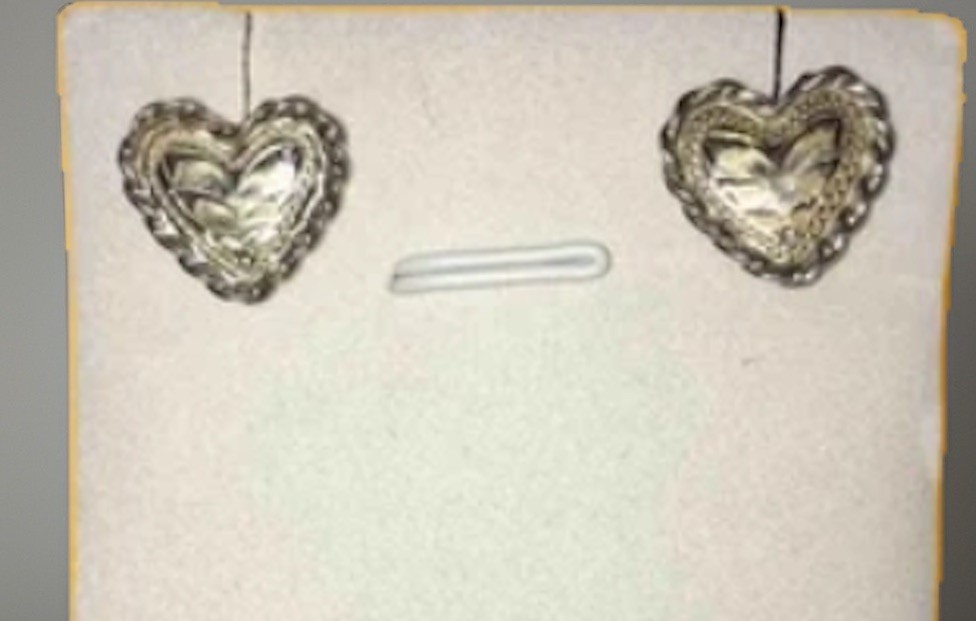 Fritch Brothers 1/2” Heart Rope Edge Post & Friction Back Earrings