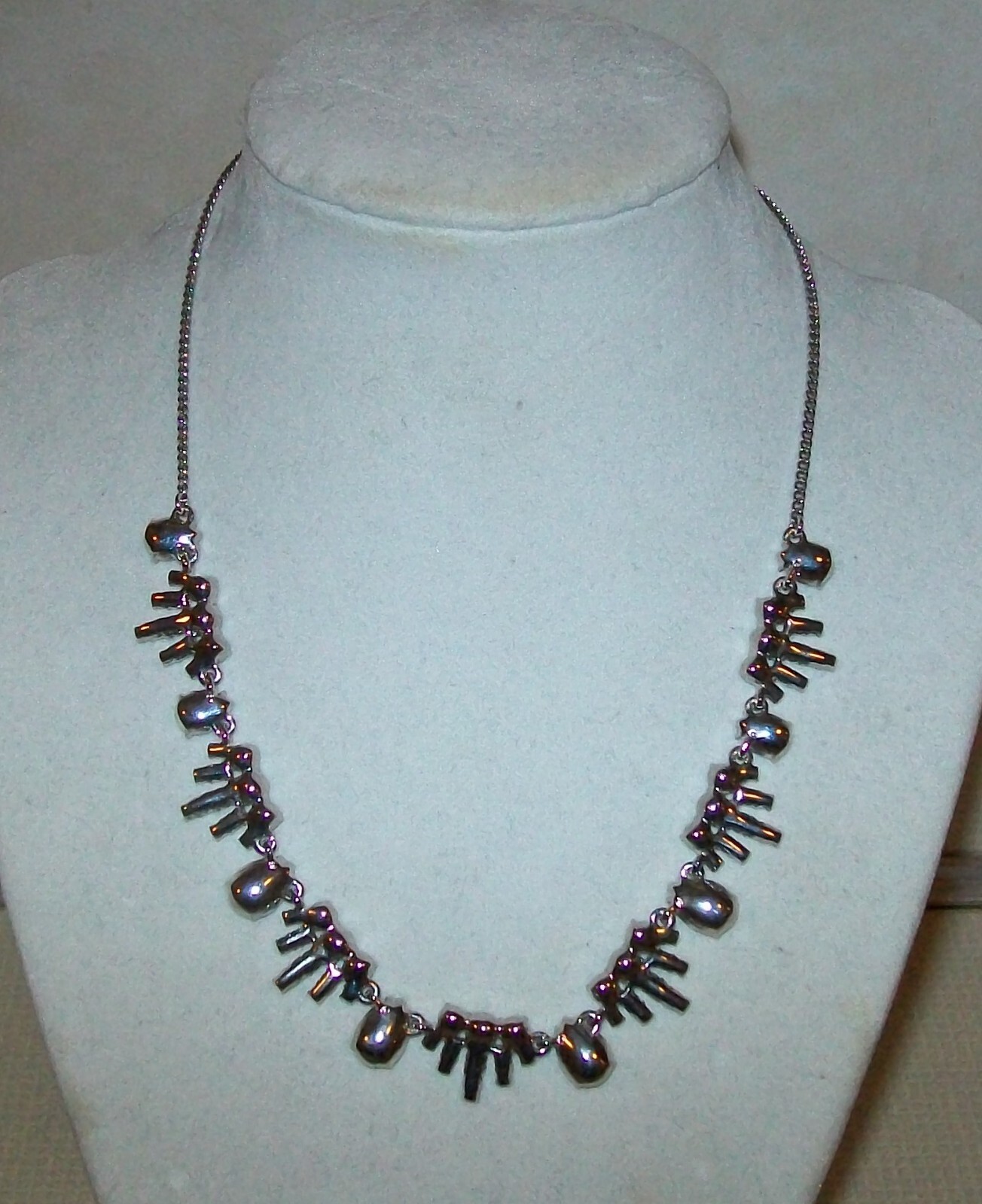 Signed Givenchy Crystal Statement Necklace 16″ w 3″ Extender