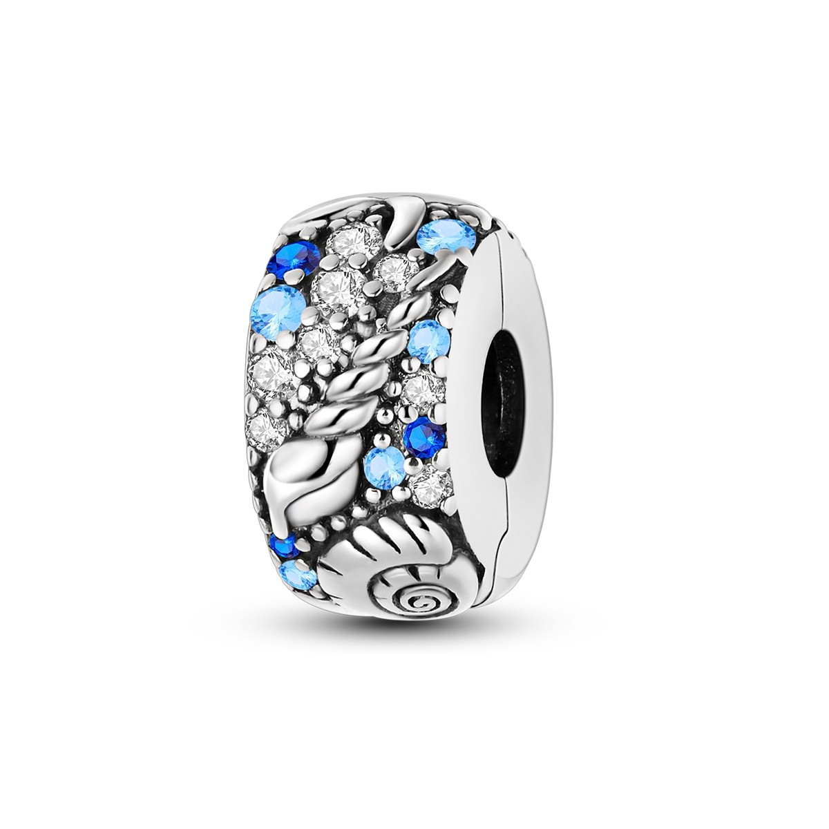 LAZA European 925 Sterling Silver DIY Charms Clip Bead AAA CZ fit Women Bracelet
