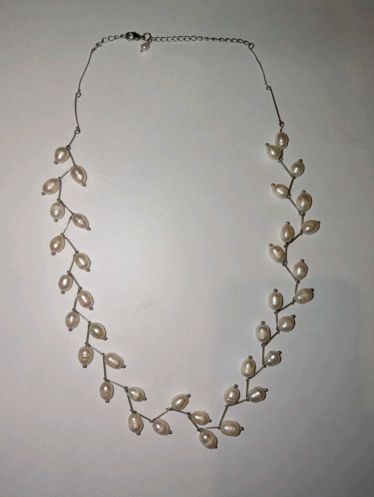 Pearl Branch Necklace Fairy Whimsy Ren Faire Adjustable Coastal Summer Mermaid