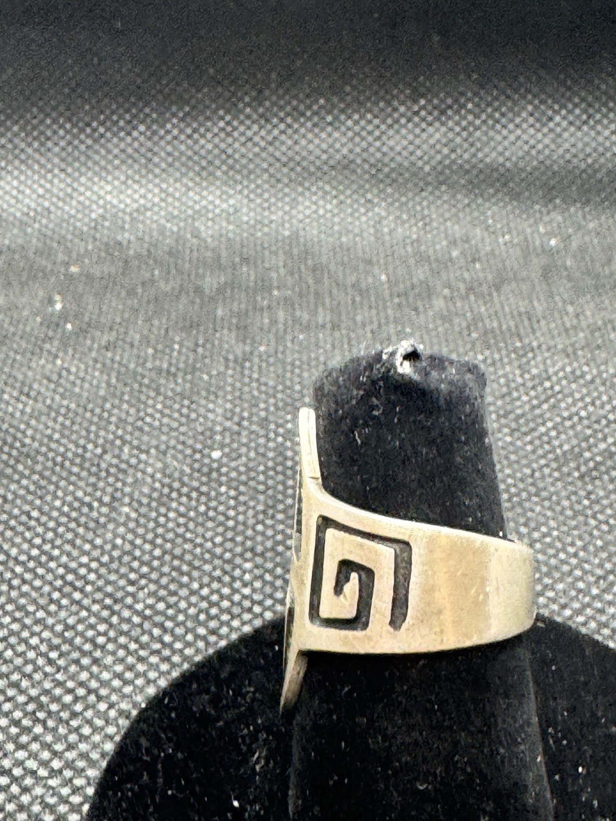 Vintage Sterling Silver Initial K Ring Signed Southwestern Size 6.5