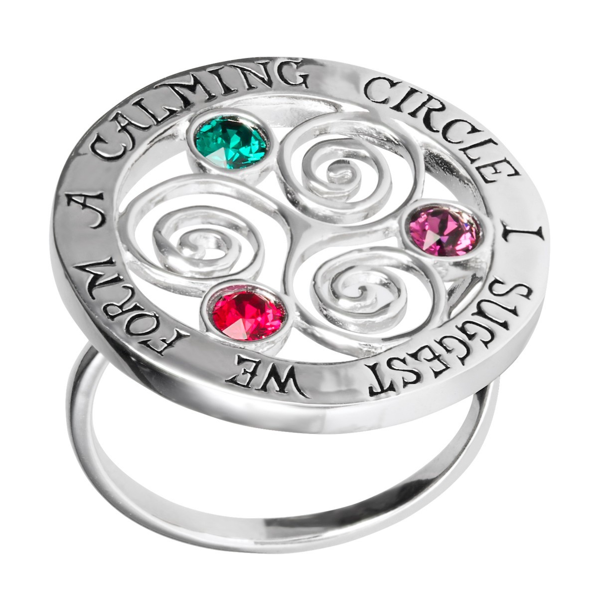 Disney X RockLove NEW ‘Hocus Pocus’ Calming Circle Ring Sterling Silver – Size 7