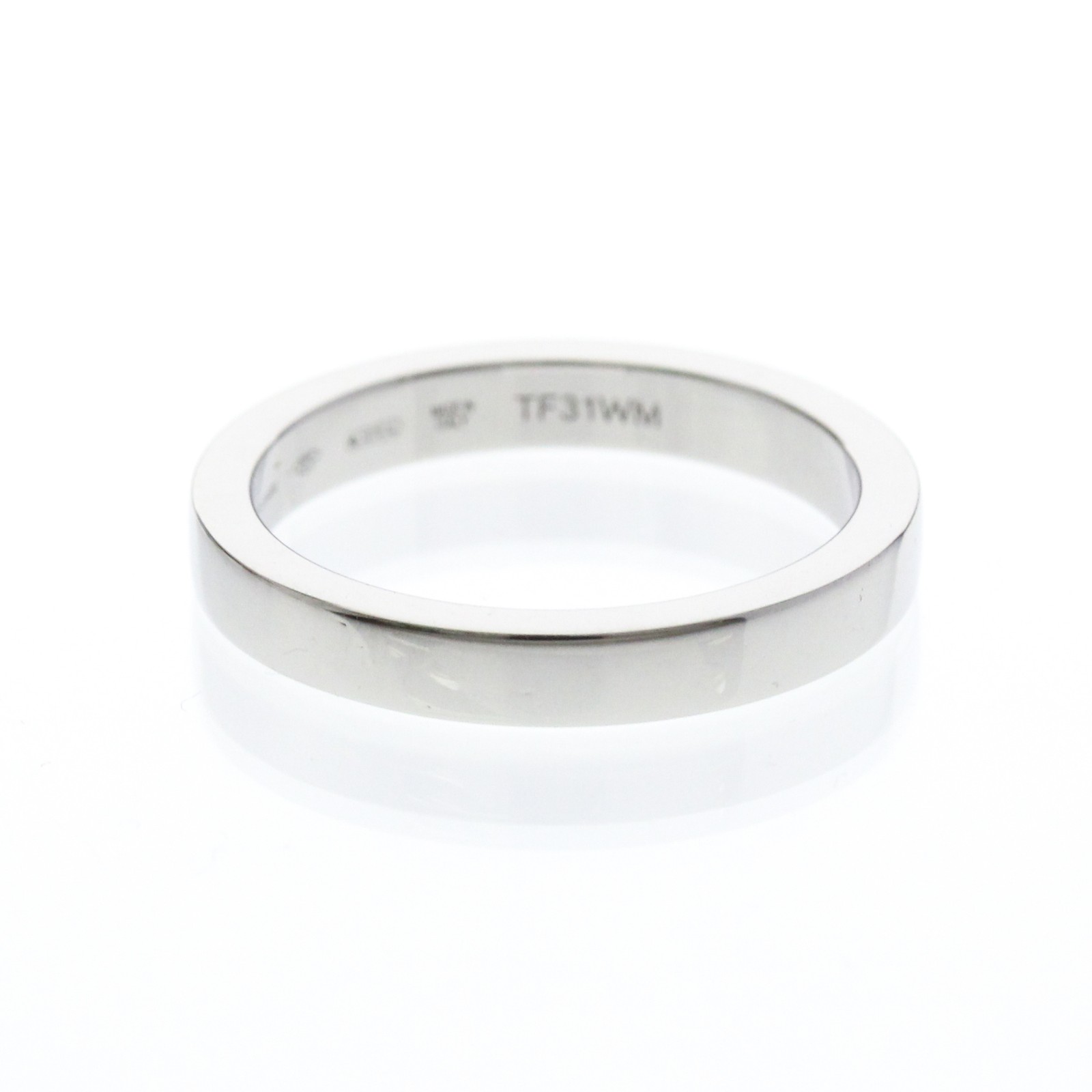 Bvlgari Marry Me Ring Platinum Fashion No Stone Band Ring Silver 6.5-7 BF594873