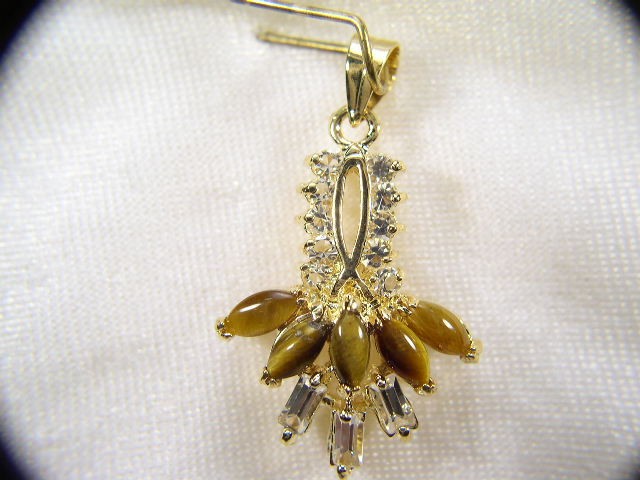 #** 5 PENDANTS * No Blue * DESIGNER VINTAGE WITH SWAROVSKI CRYSTALS LOT 227