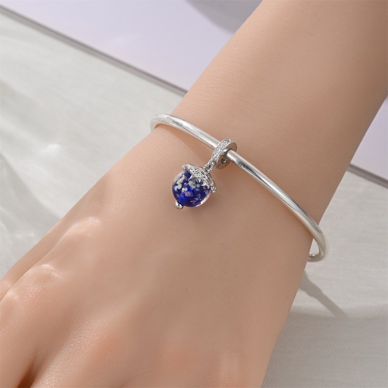 KUNSIR 925 Sterling Silver Charm For Bracelet Butterfly Pendant DIY Bead Charm