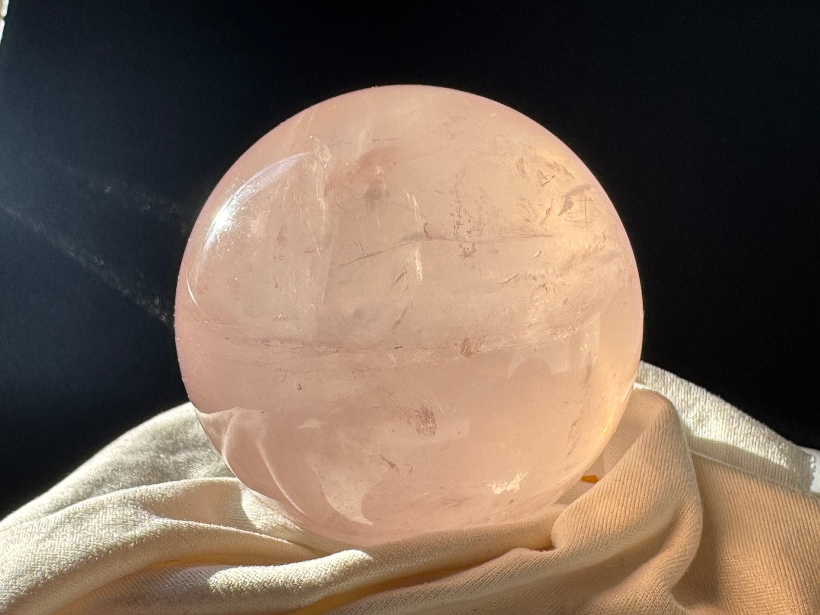 Handcrafted Natural Citrine Crystal Sphere for Prosperity
