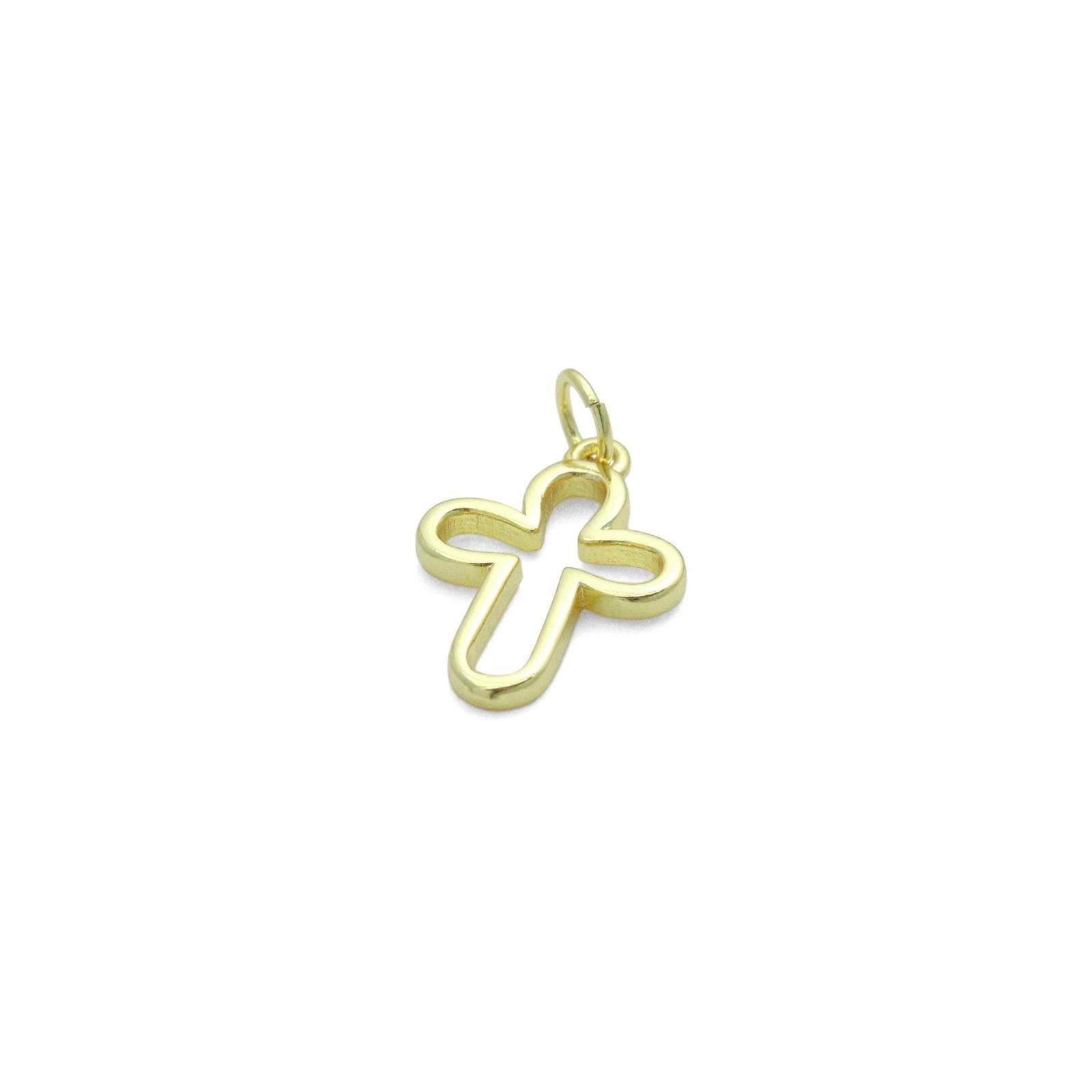 Gold Frame Cross Charm Pendant,Sku#LD725