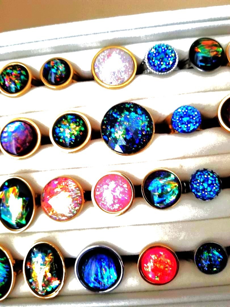 30 Ring Box – NEW Wholesale Rings in All Stainless-Steel with Adjustable Bands