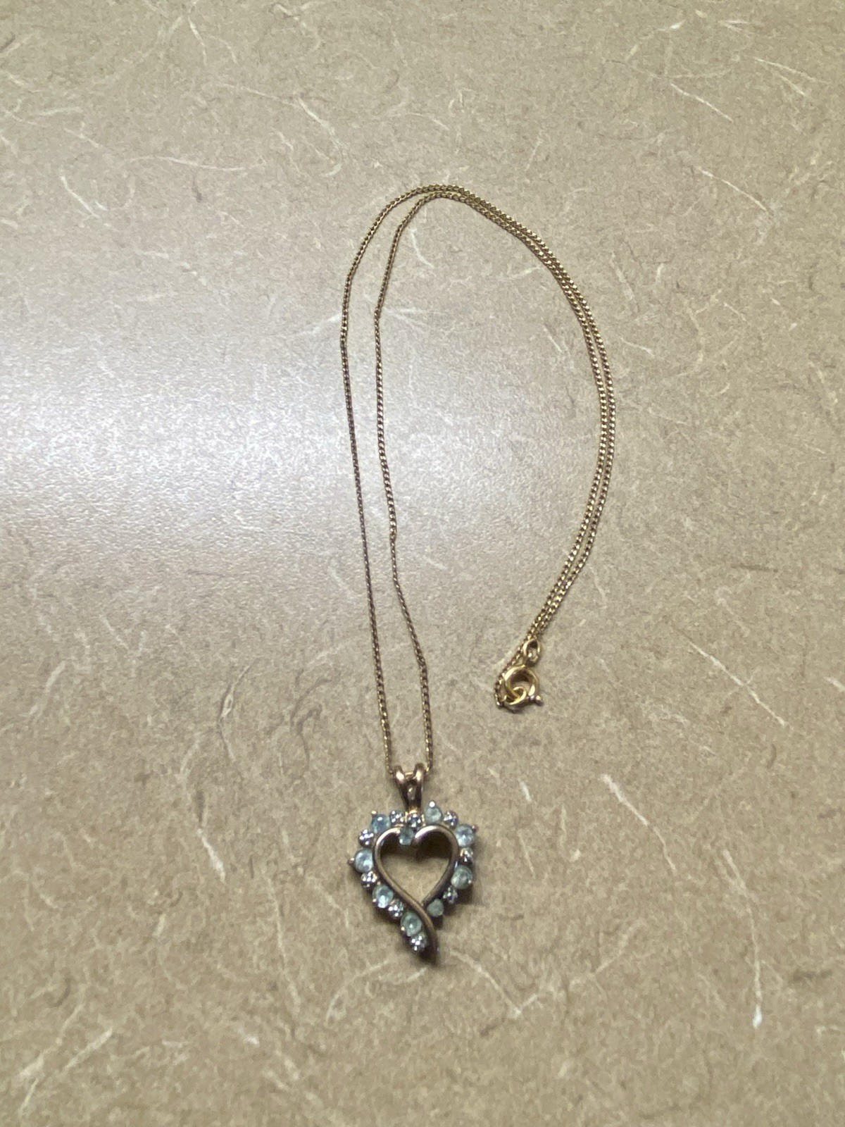 Delicate Rose gold Filled Multi Stone Pendant Necklace