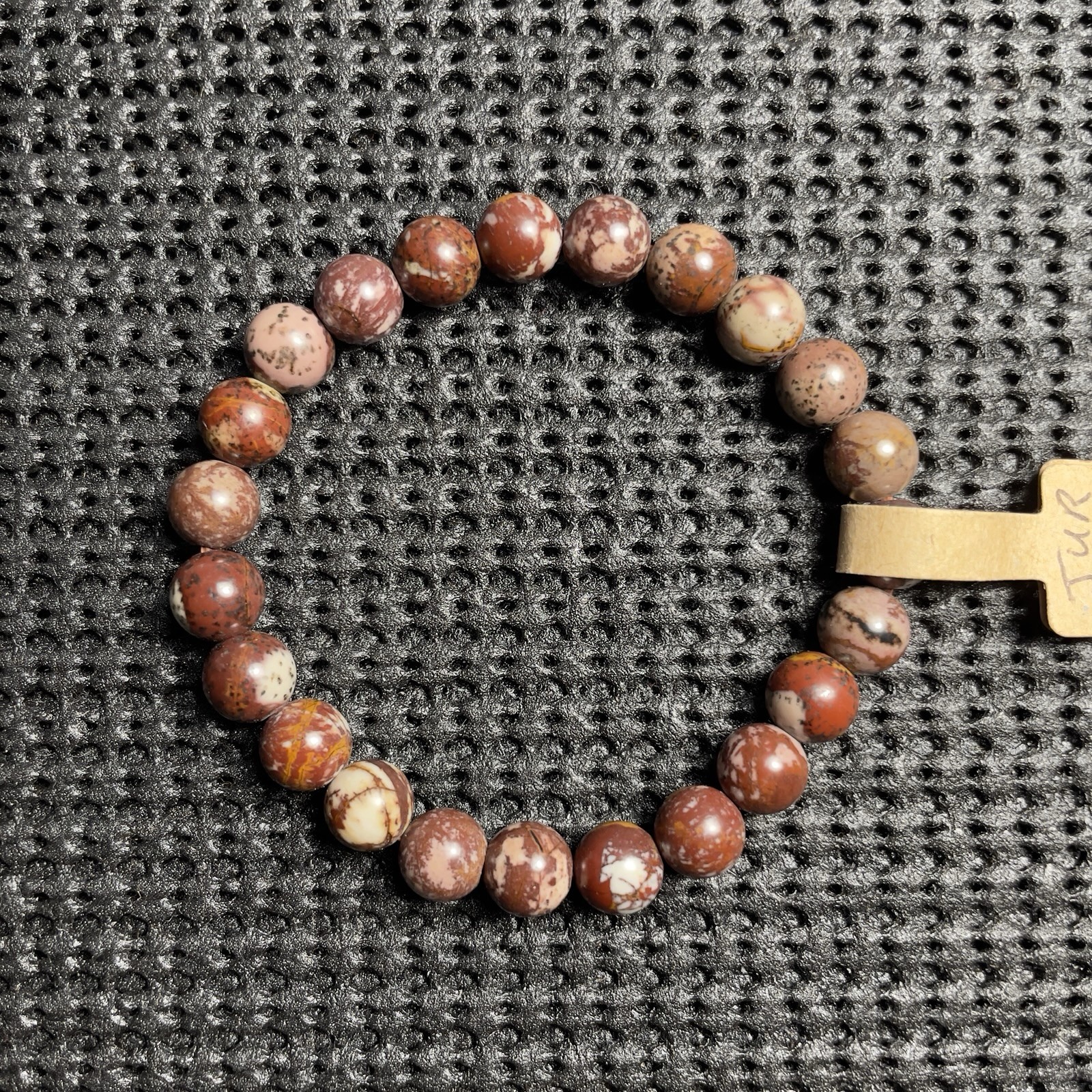 8mm Australian Red Map Agate Natural Gemstone Bracelet Chakra Healing Reiki Gift