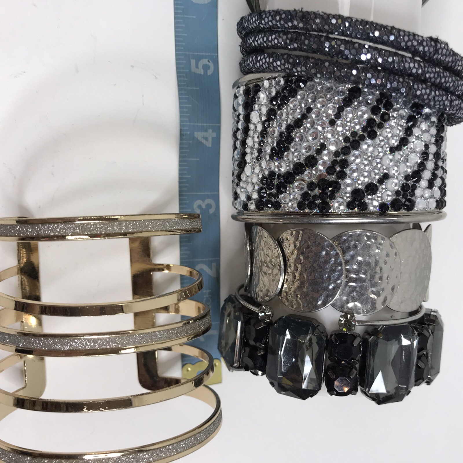 Bracelet Lot Bangles Enamel Plastic mixed materials colorful Vintage to mod boho