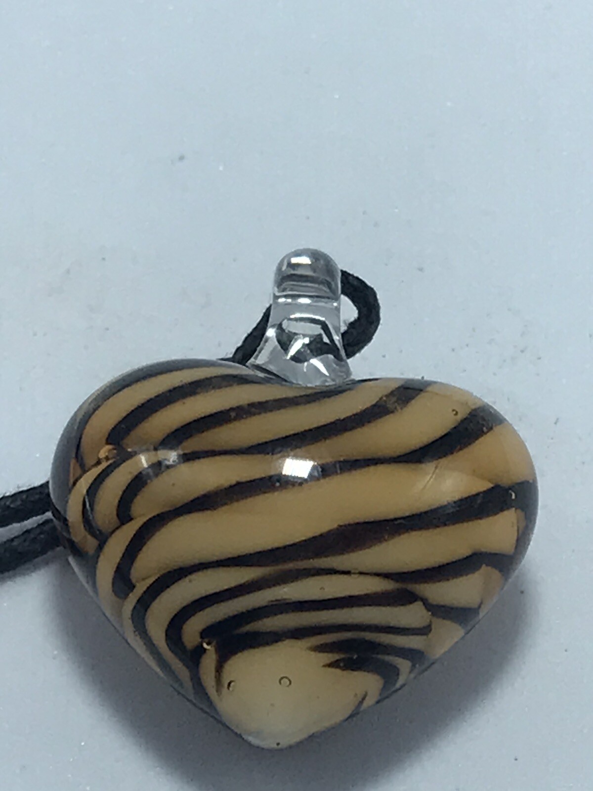 3 Glass Heart Pendant Necklaces Unmarked 18″ Chain Assorted Styles See Images