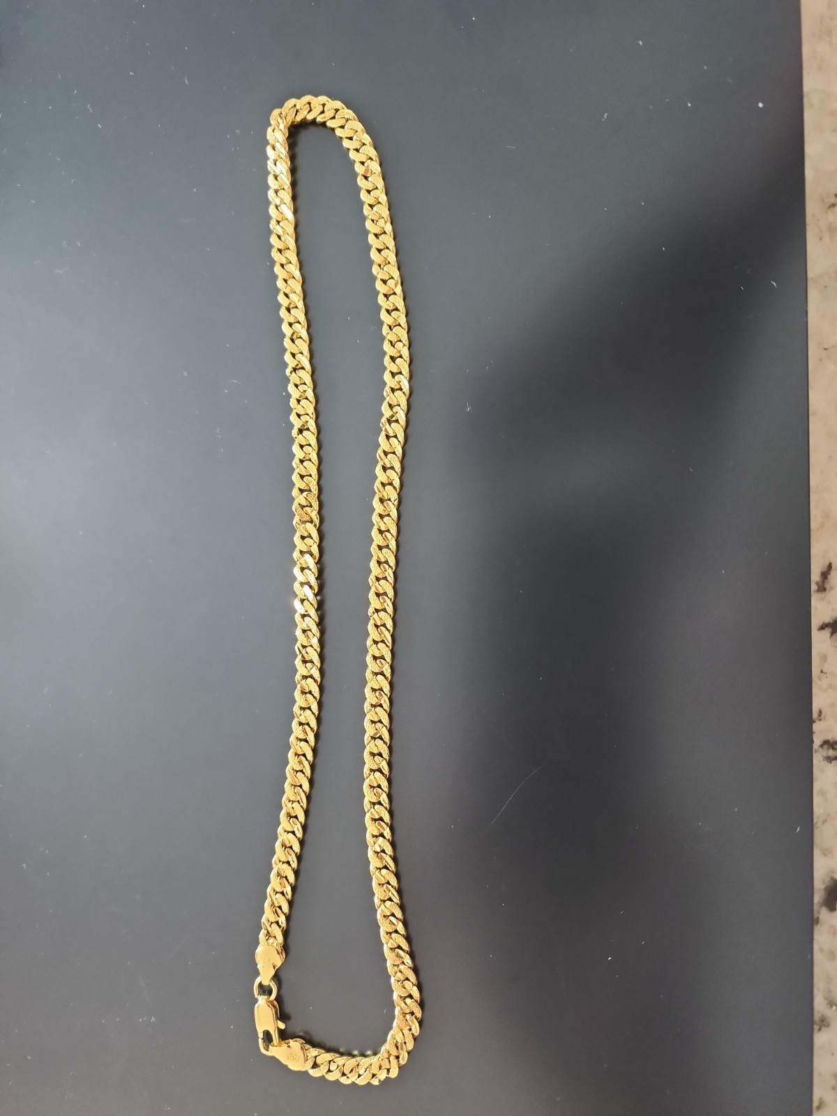 750 Italy Gold Filled 20″ Custom Cuban Double Sided On The Finish 6.1mm
