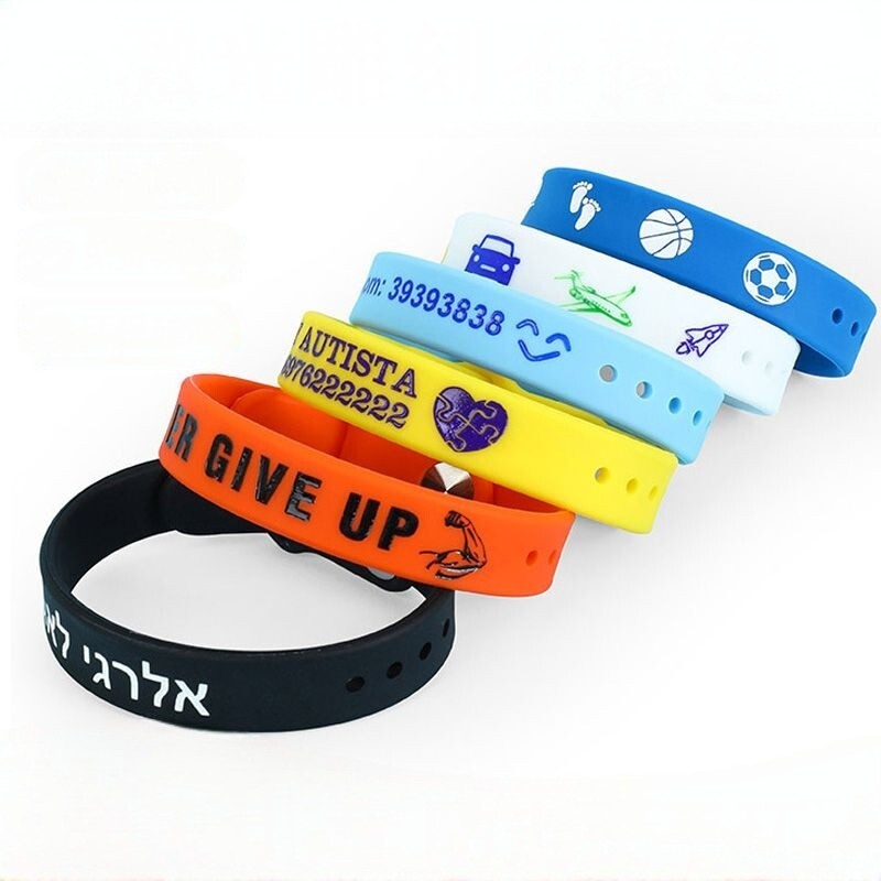Custom Adjustable Engraved Silicone Wristbands – Personalized Rubber Bracelets