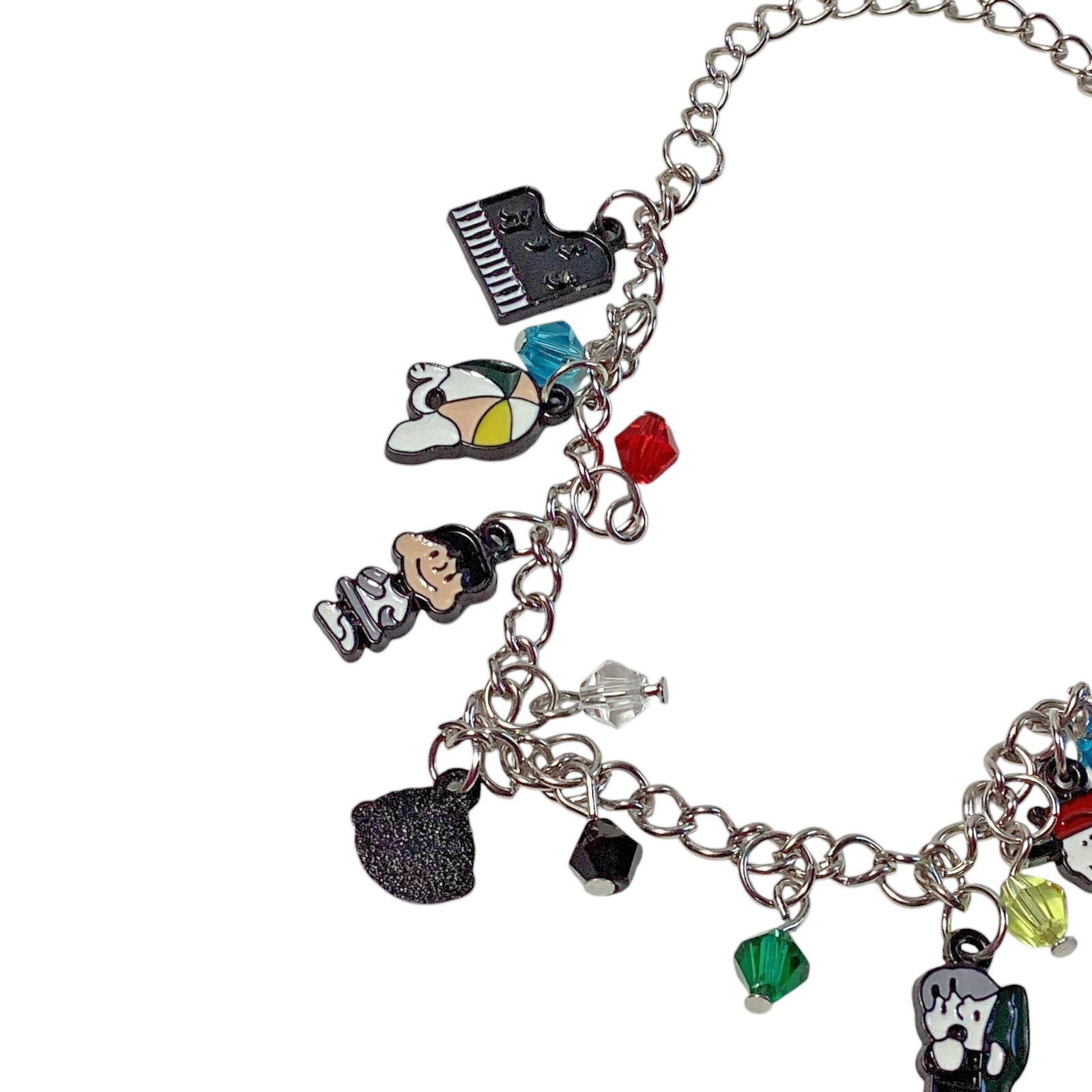 Peanuts Snoopy & Friends Assorted Metal Charm Bracelet, 11 Inches