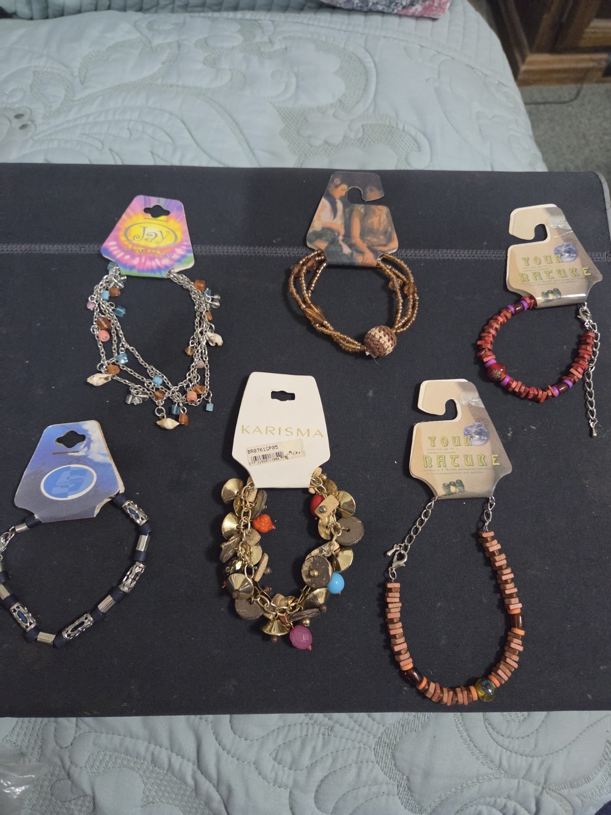 Lot Of Beaded Bracelets – Neutral Browns – 4 Pieces