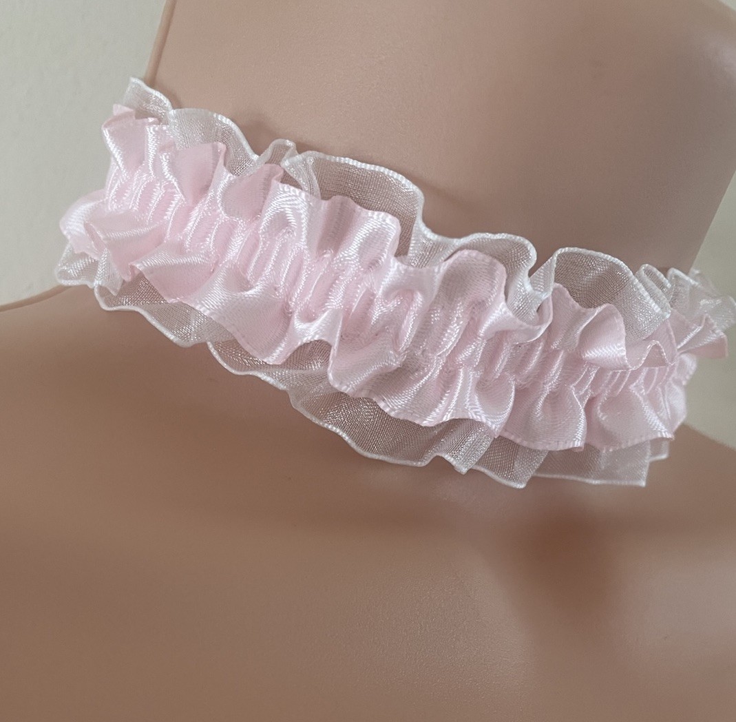 New Fashion Jewellery Ladies Women’s,Pink Ruffle LACE Chakor Necklace party