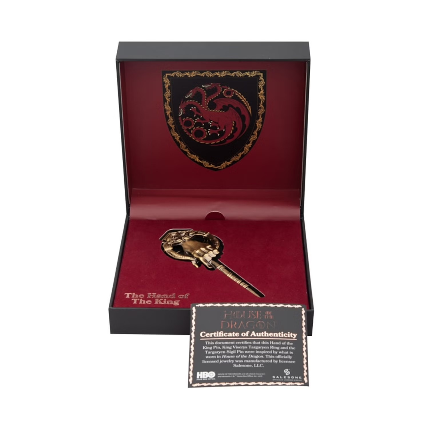 Quality Game of Thrones House of the Dragon Hand of the King Pin Pendant Replica