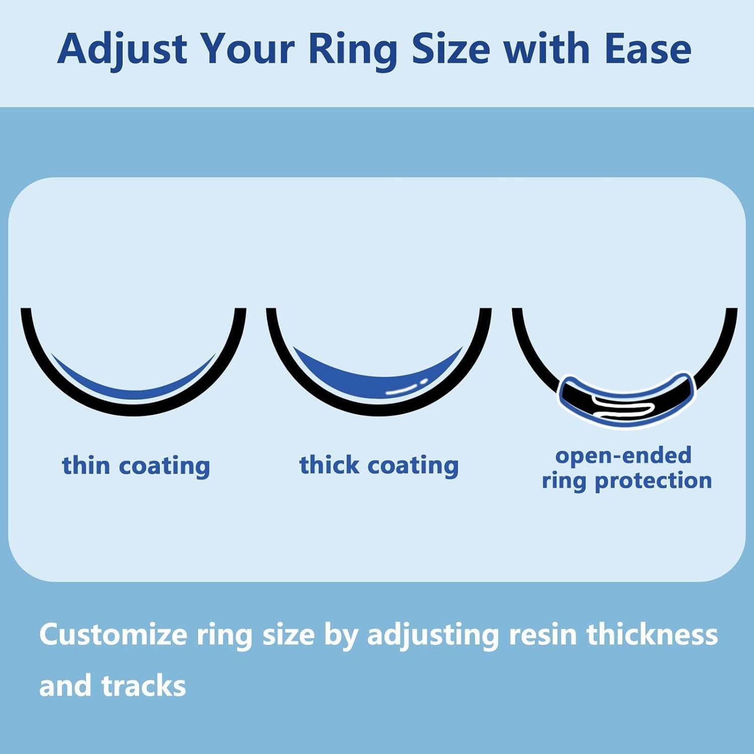 Invisible Glue Ring Spacer – Ultimate Adjuster for Loose Rings, 5.5 x 3.7 Inches