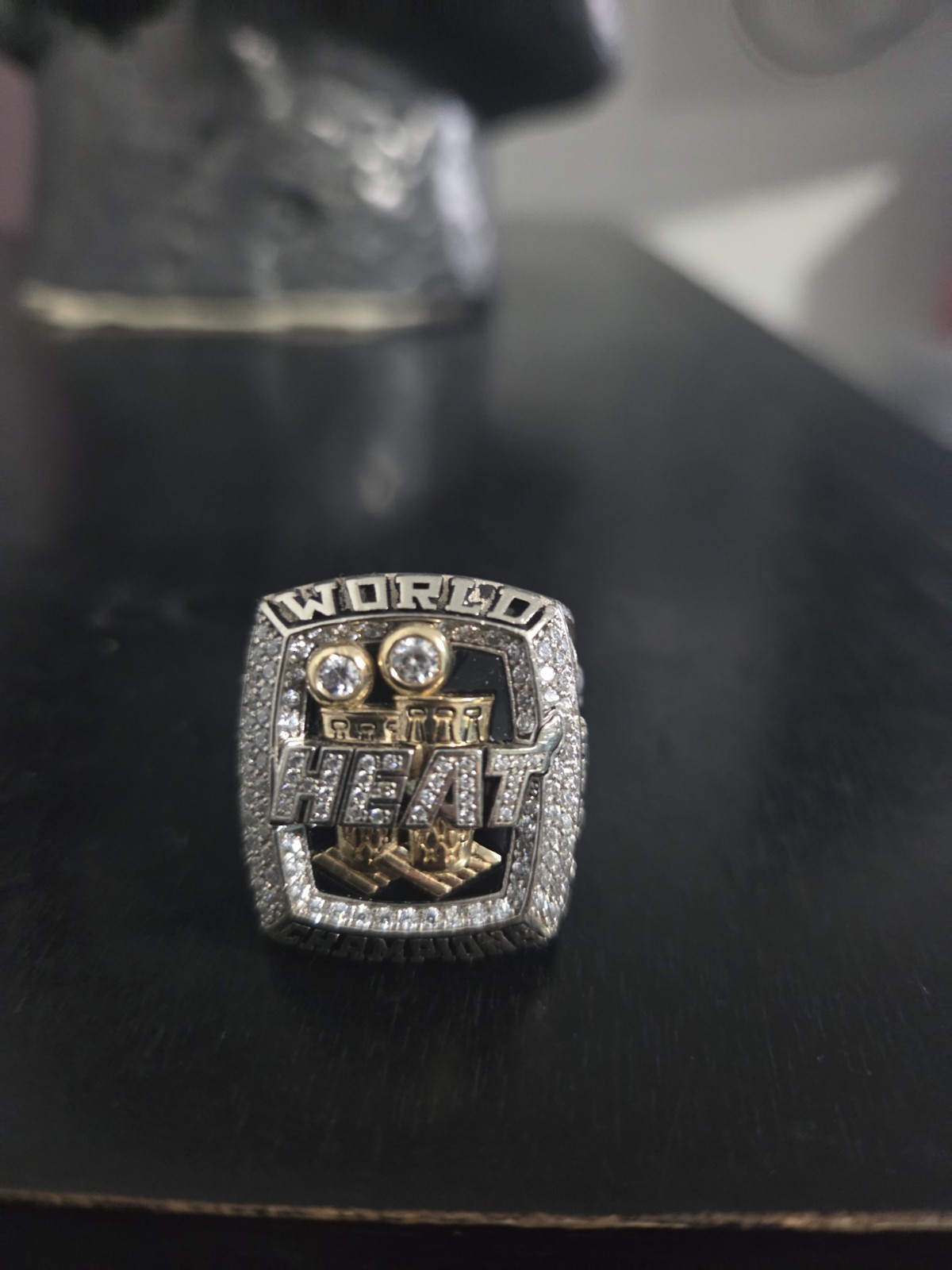 Mami Heat Ring. Family Championship Ring 2013 10k With Cubic Zirconia