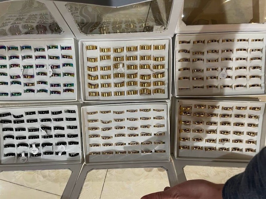 36 pcs Lot Stainless Steel Silver Gold Ring Band Wholesale Resale Men Women $1