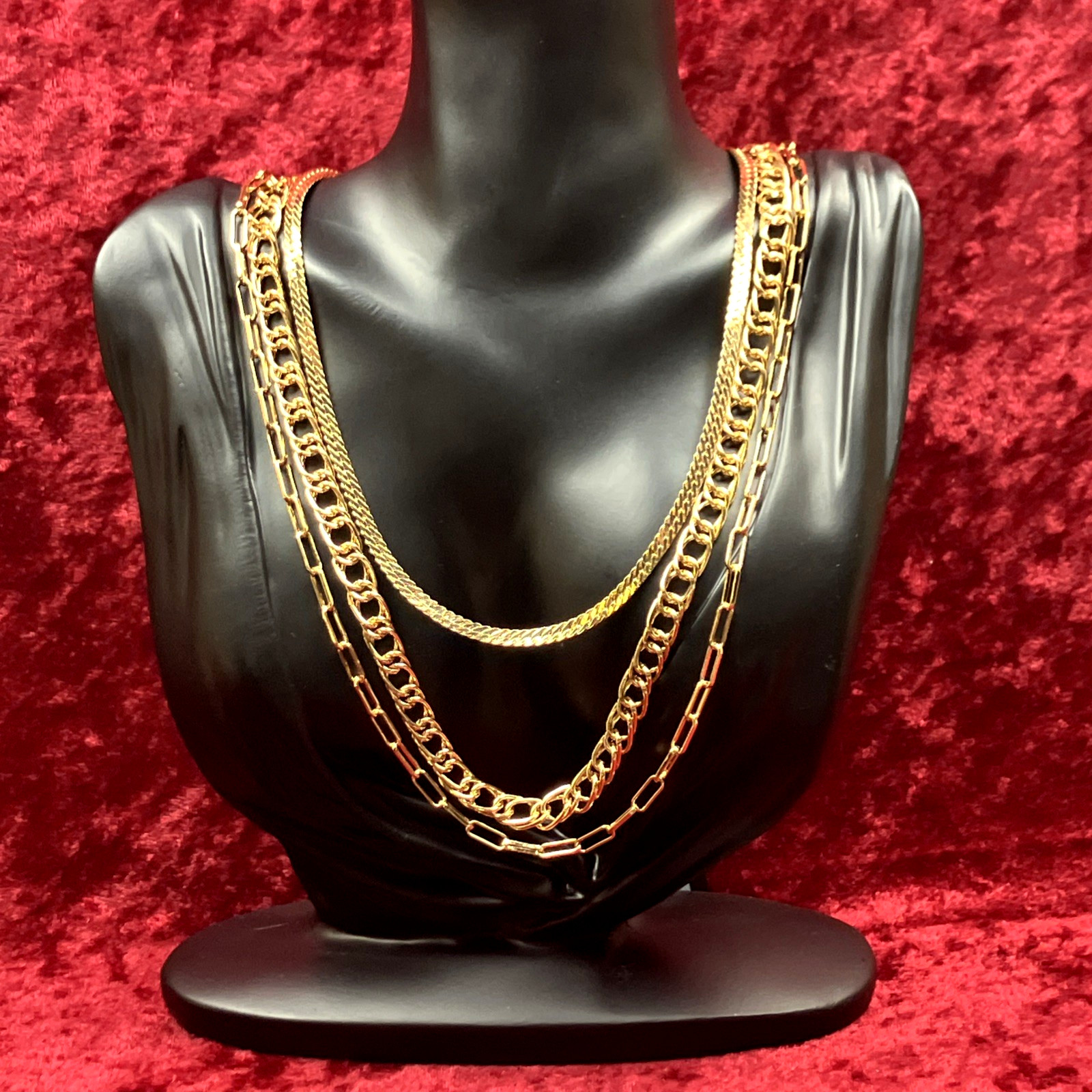 Vince Camuto Multi Layer Gold Tone Chain Necklace RP$70 NWT
