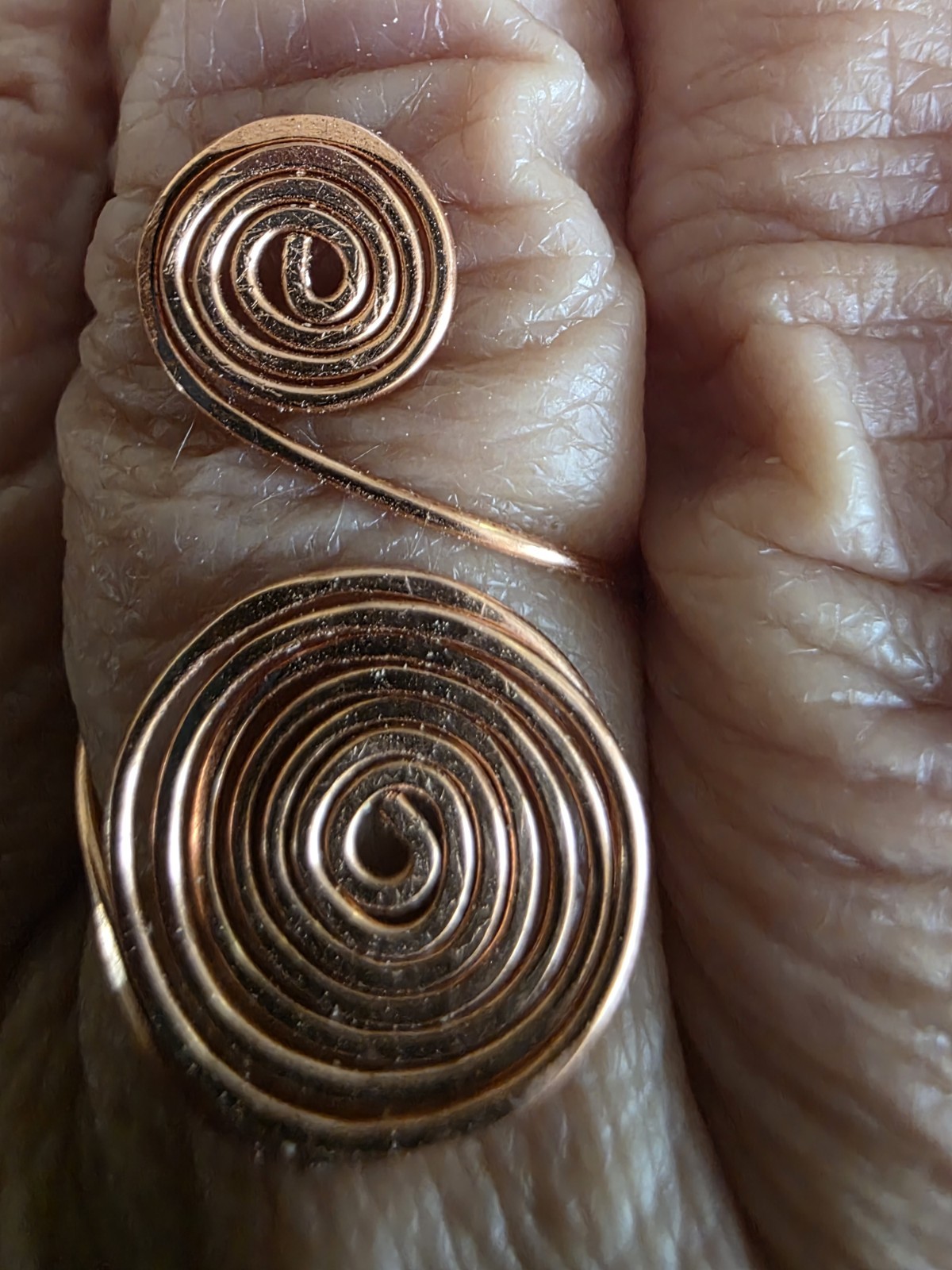 ADJUSTABLE USA Mined Copper Hand Crafted Ring ~Healing Effects 99.9% Copper