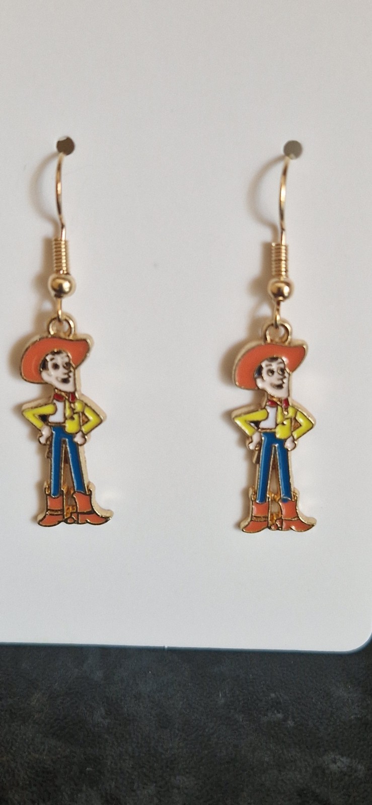 Woody From Toy Story Earrings In Organza Gift Bag,,
