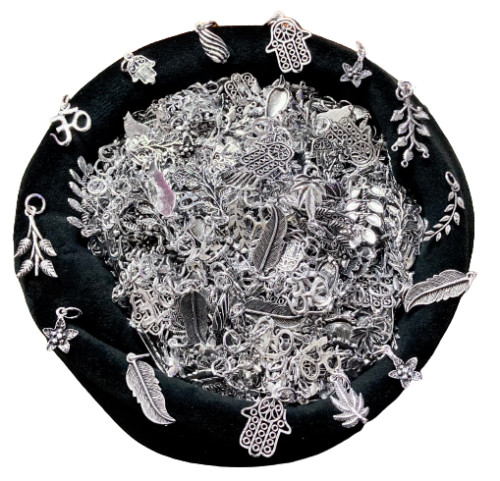 BULK SALE ! Mix Ethnic Oxidized Wholesale 20pcs Lot 925 Silver Plated Pendent