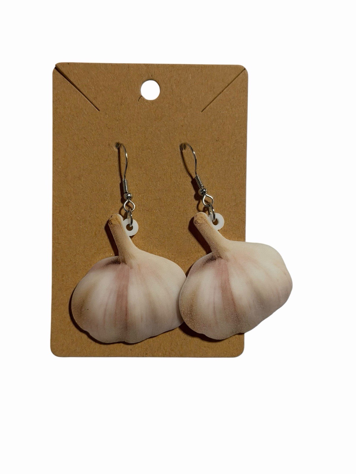New Novelty Fashion Earrings garlic food farming garden