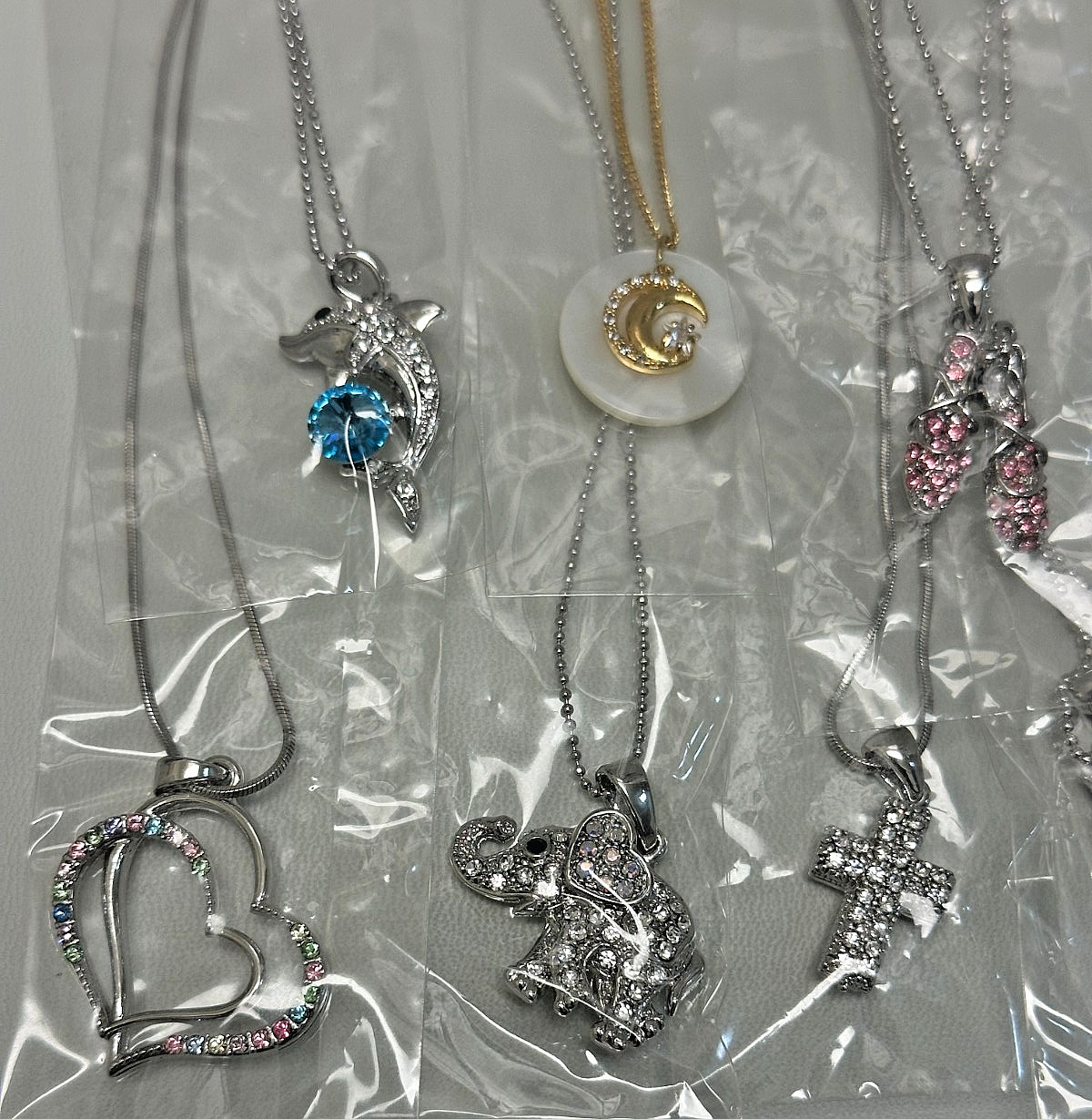 New 20pcs Lot Crystal Charm Pendant Necklaces Jewelry #50 Top Quality