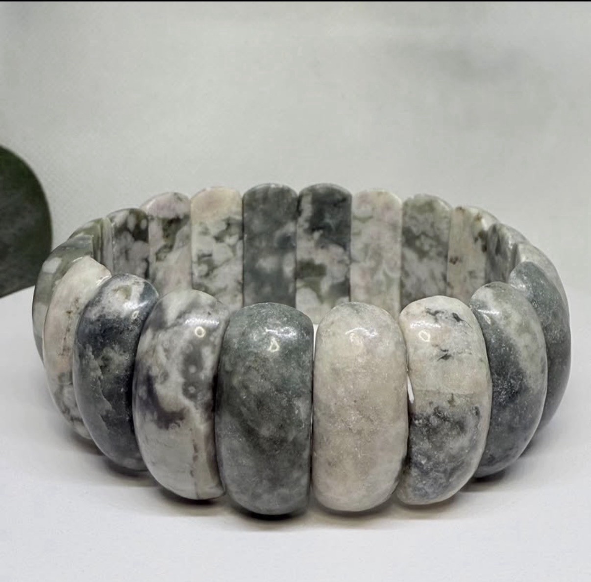 Peace Jade Soft Bangle 25MM