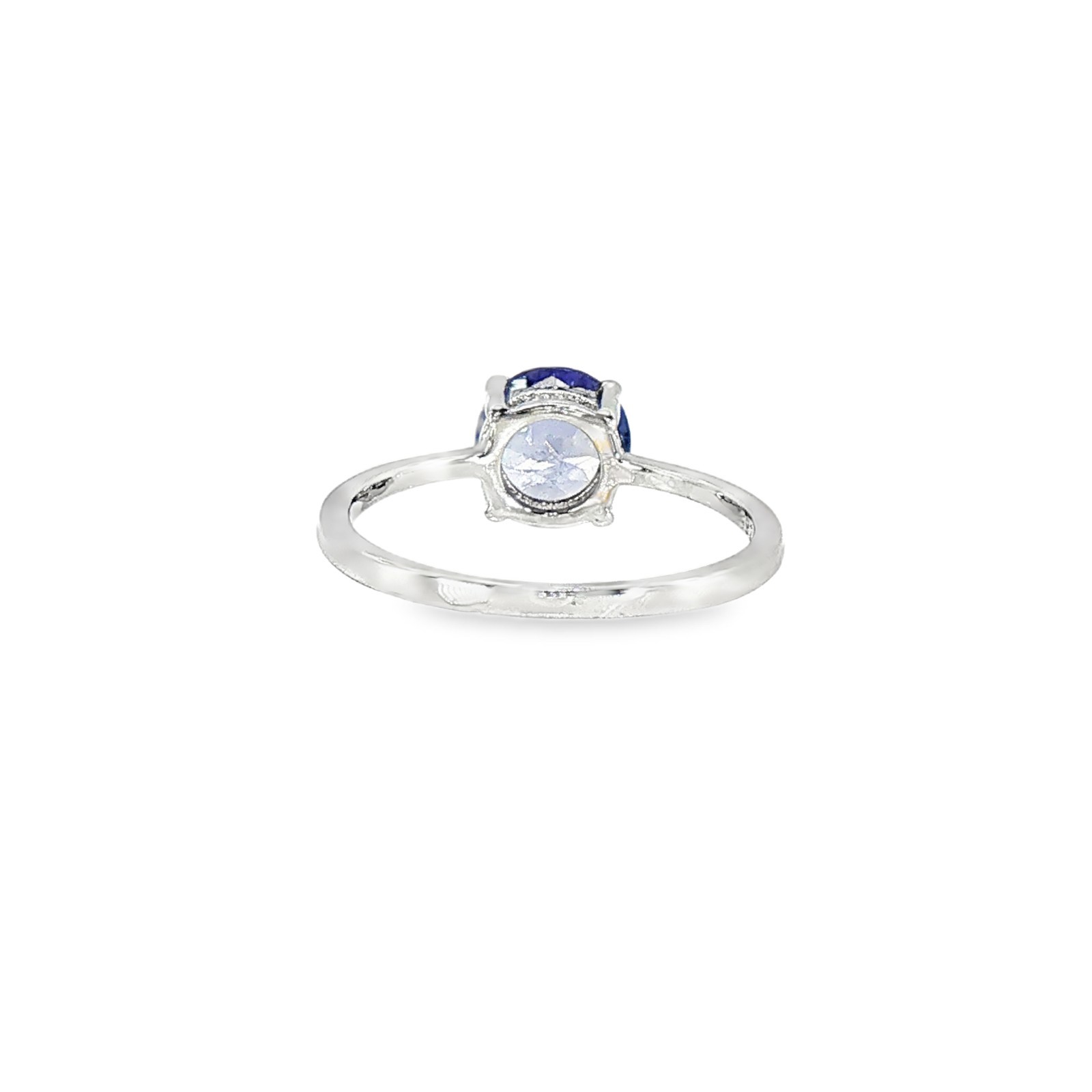 925 Sterling Silver Ring Pear Tanzanite 6x4mm RingSize 8 Gemstone Jewelry