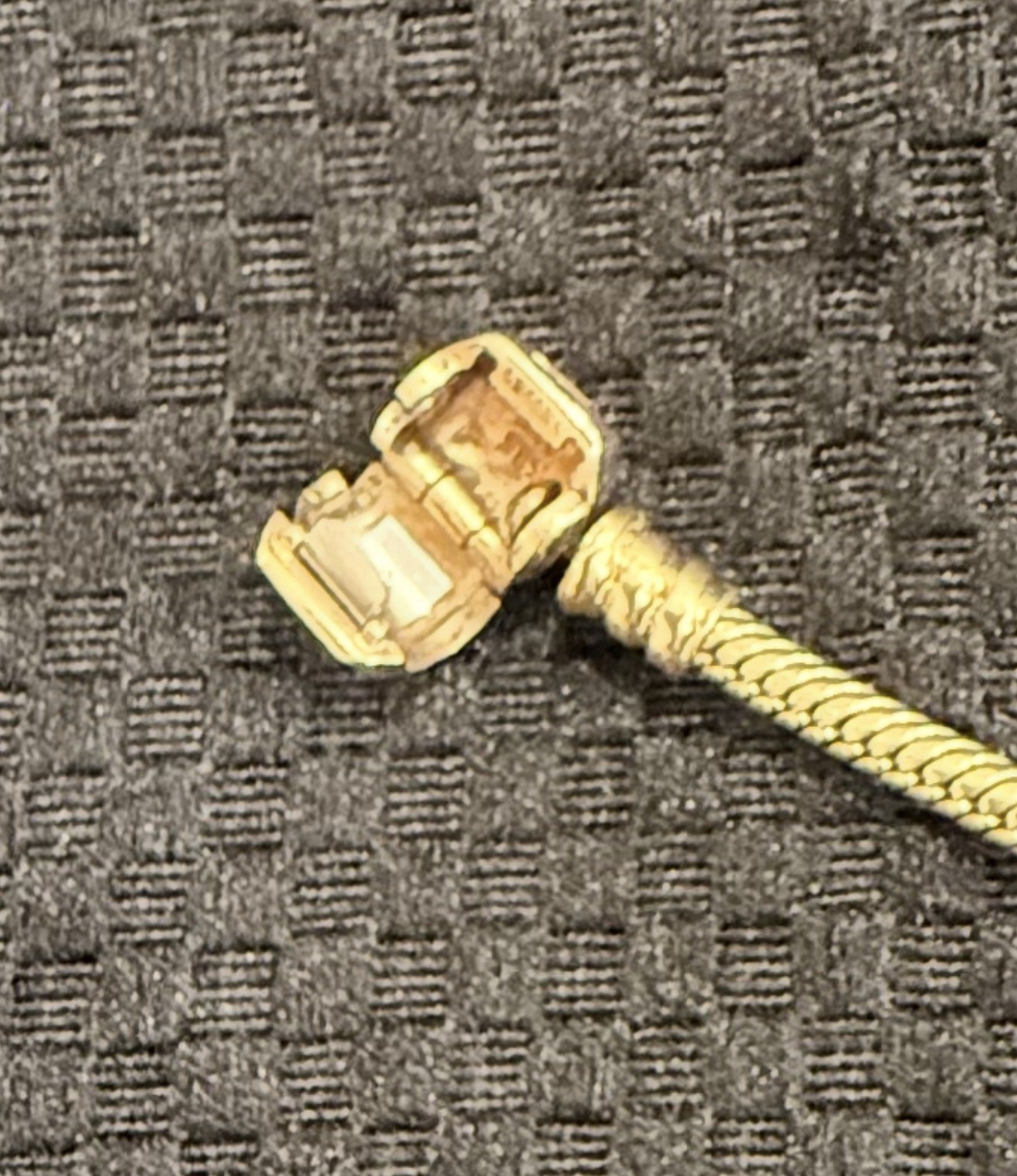 100% Authentic PANDORA Moments Snake Bracelet 14k Yellow Gold 7 inches