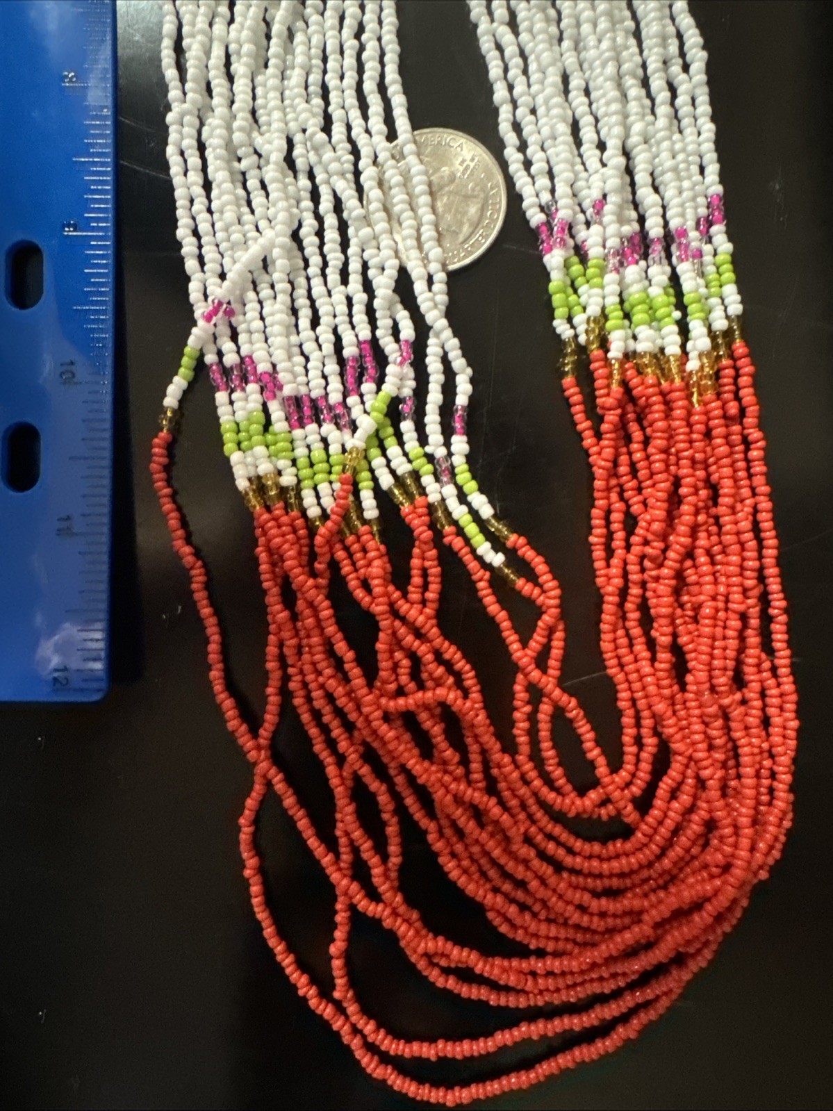 Glass Beaded Multiple Layered Necklace