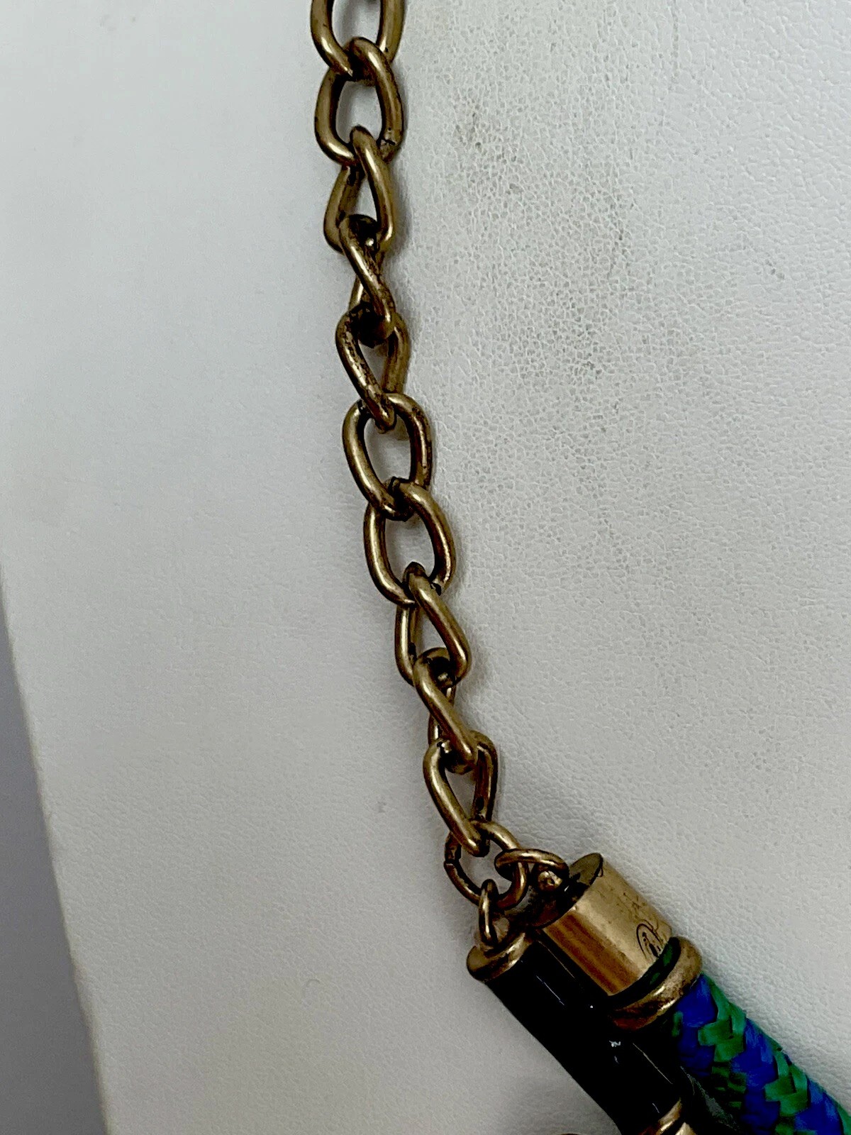 J CREW necklace with green stones_16 in Total length