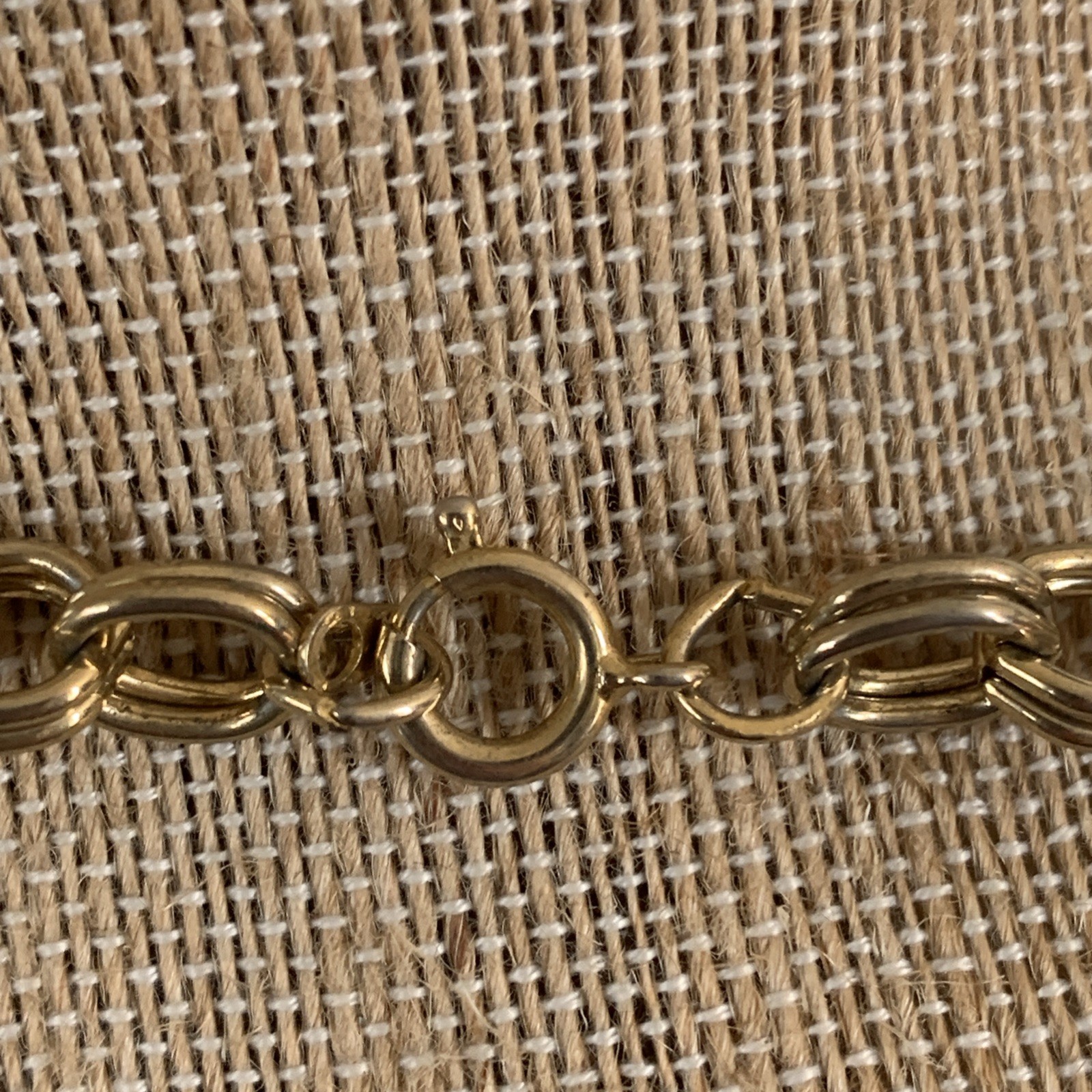 Vintage Nautical Charm Necklace Mid Century Gold Tone Chain Unsigned 32”