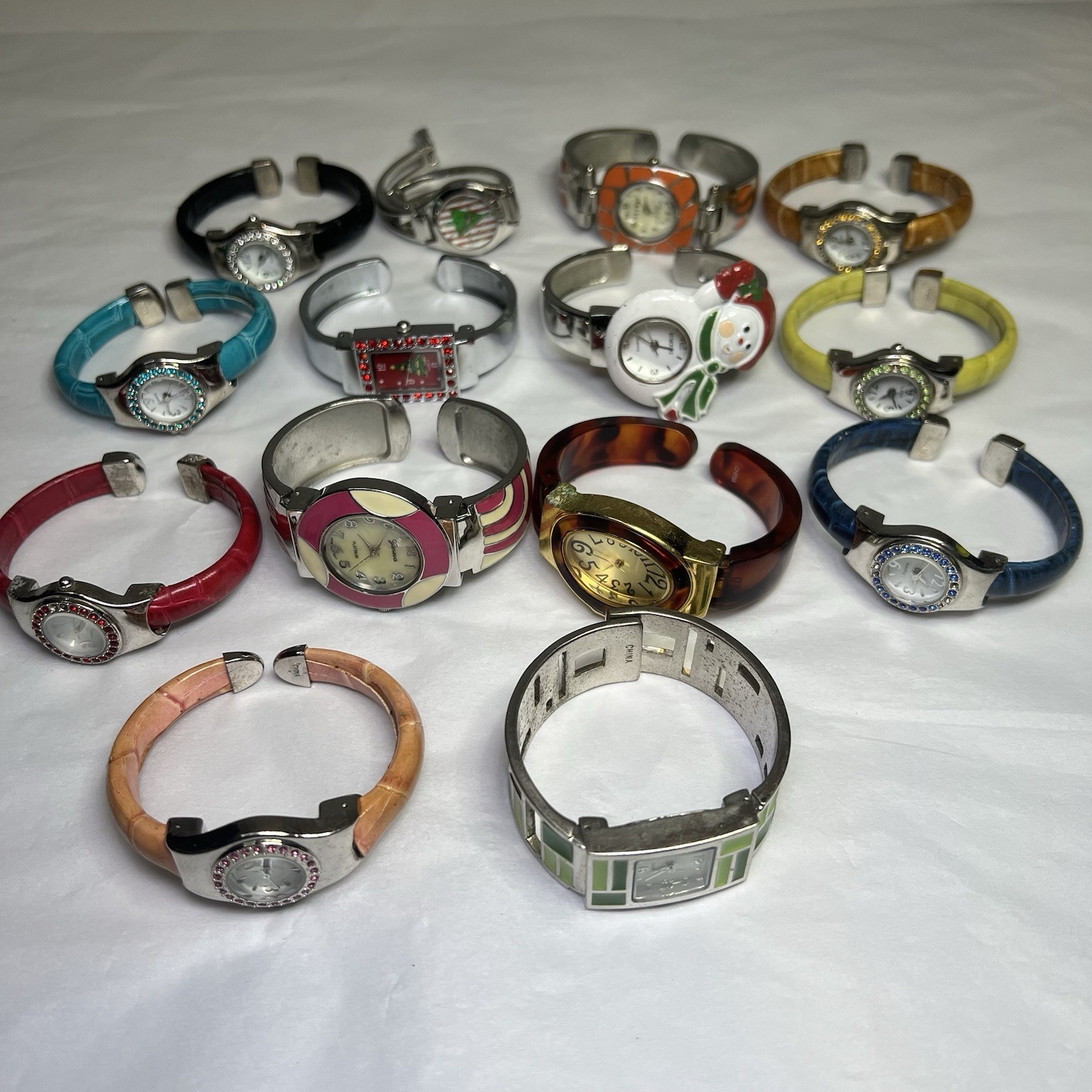 Watches Jewelry Lot Rhinestone Some Vintage Costume Mixed Materials Estate