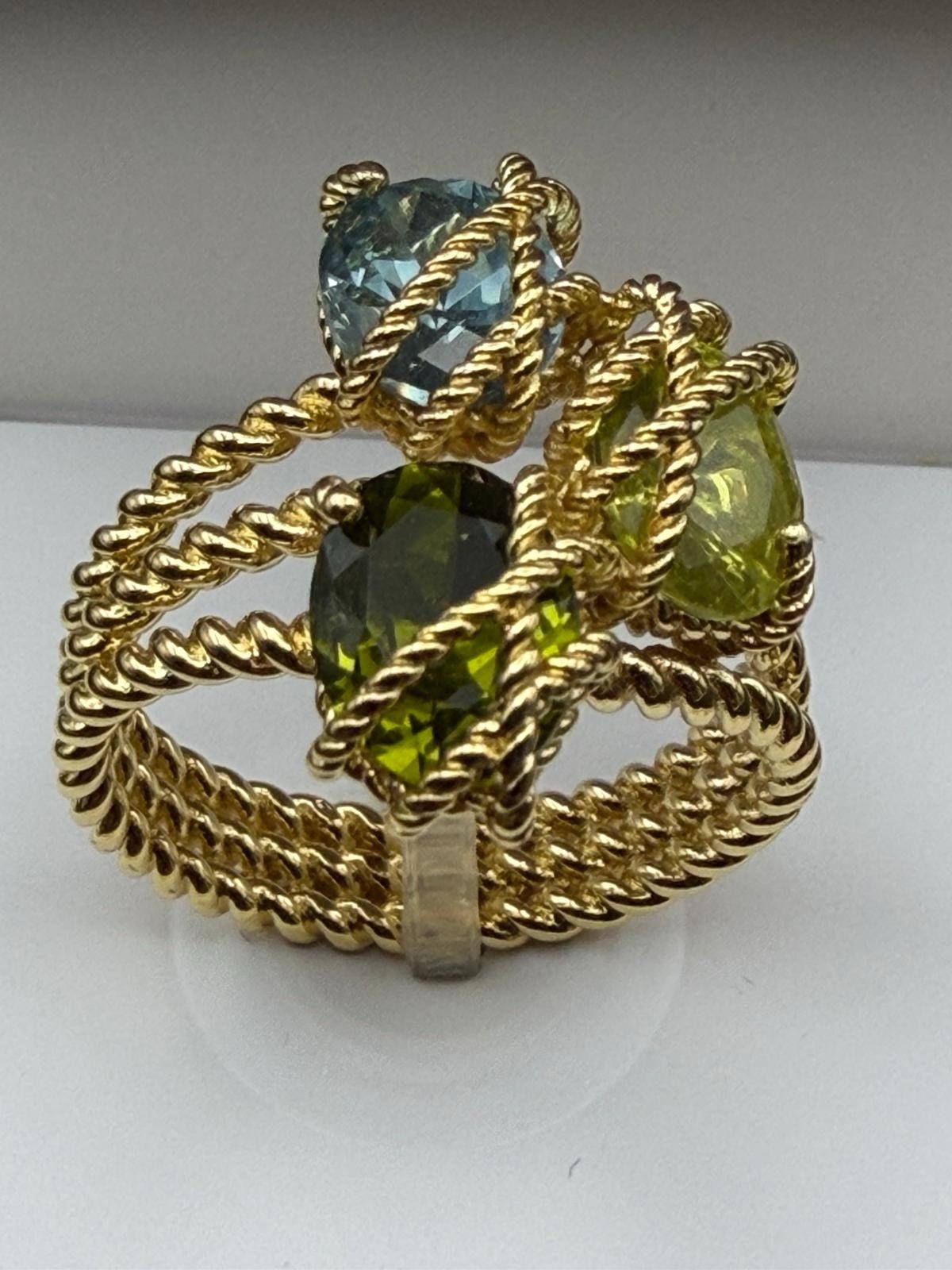 Charter Club Women Multi Oval Wrap Band Ring Size 10